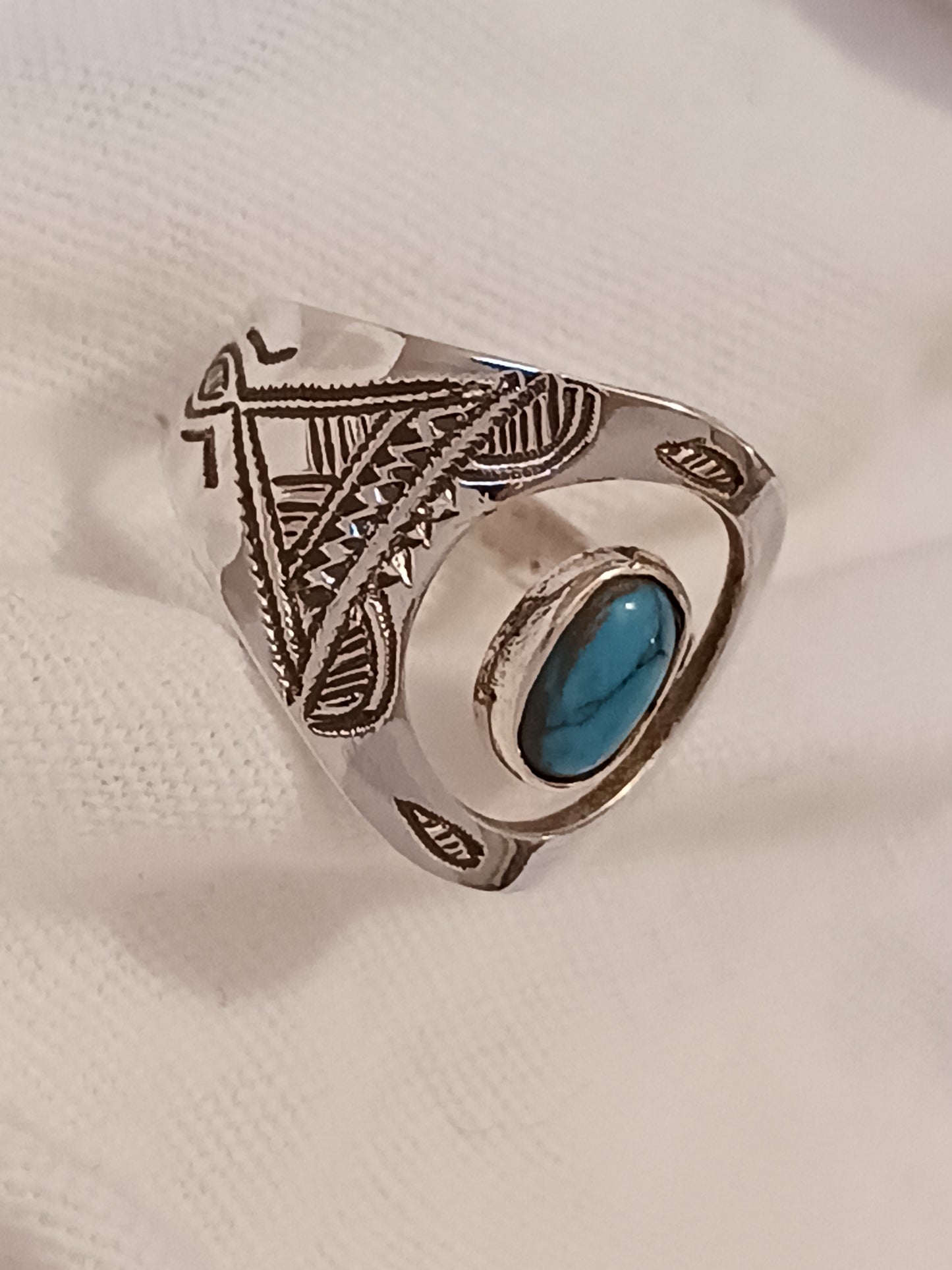 Bague touareg en argent massif