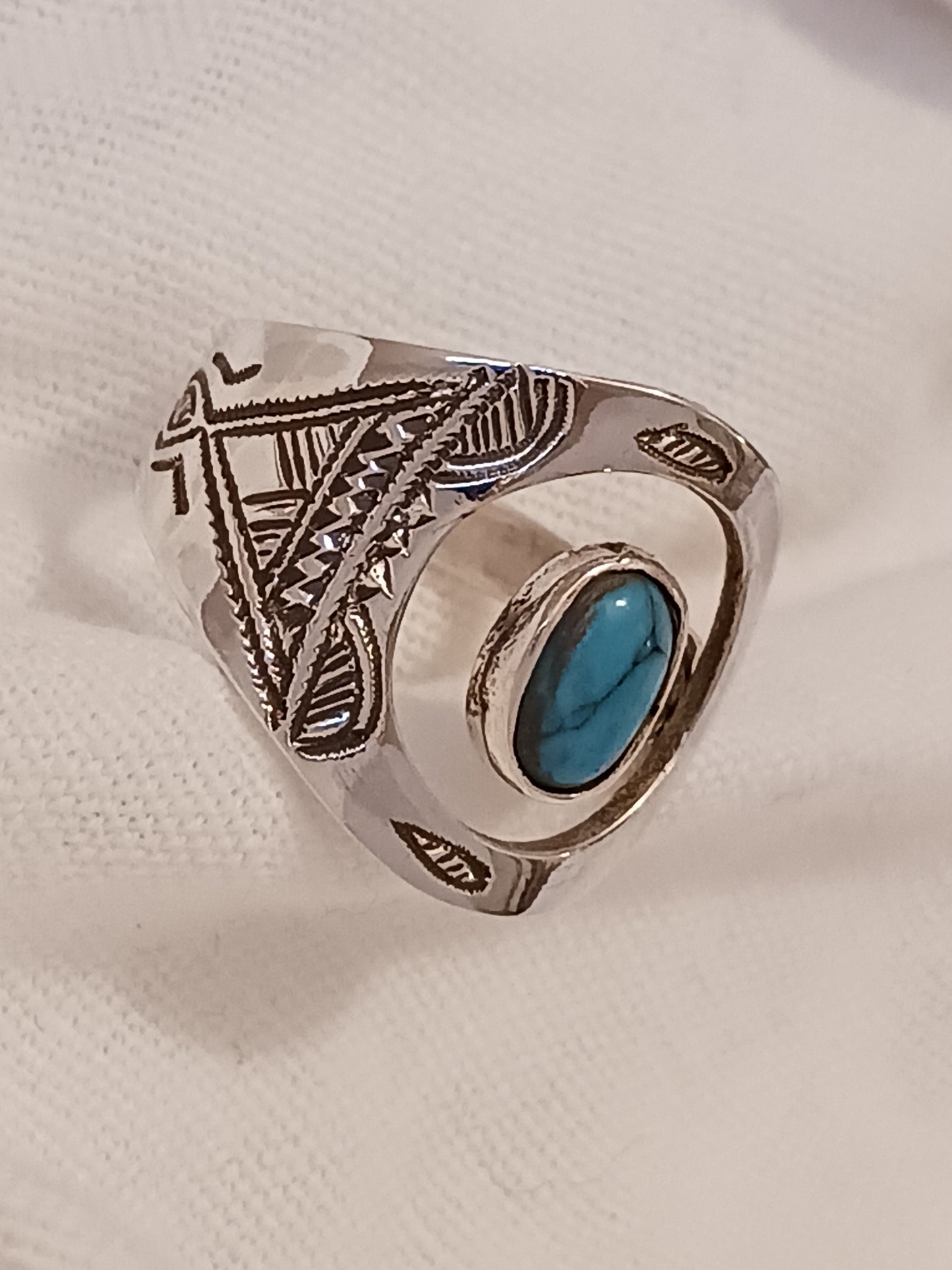 Bague touareg en argent massif