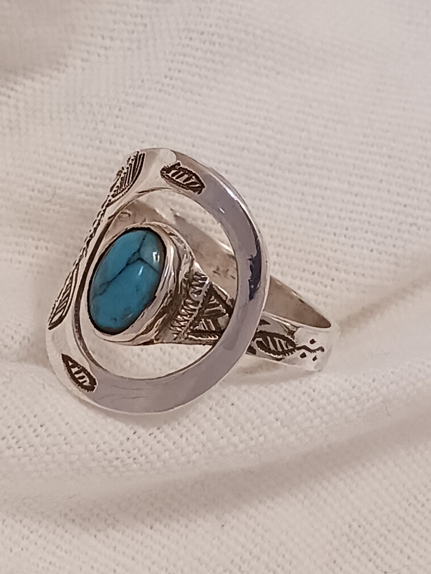 Bague touareg en argent massif