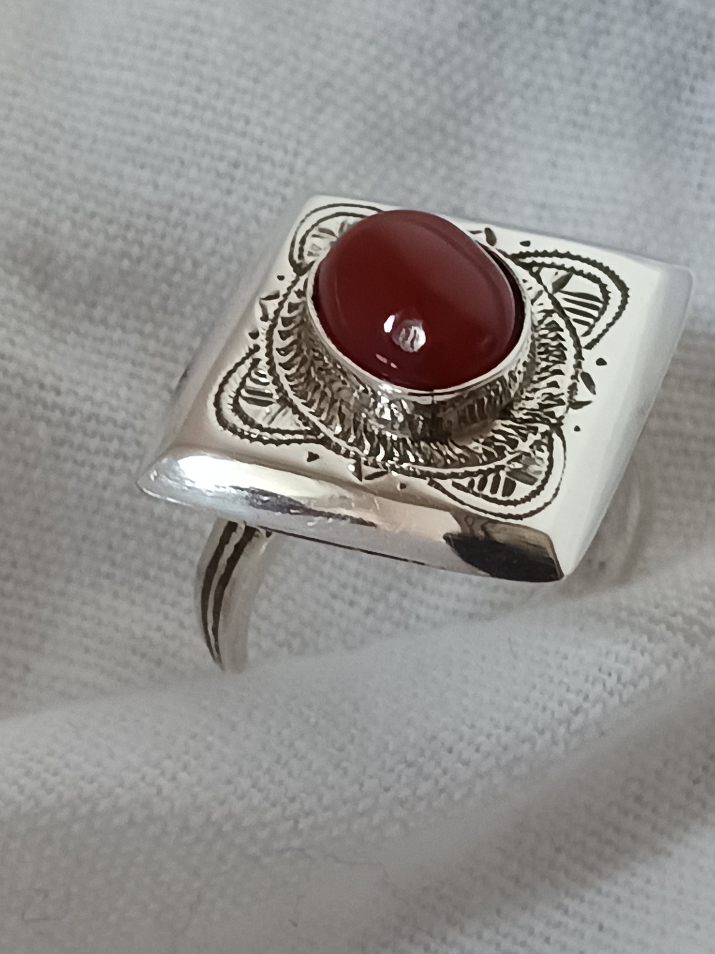Bague touareg en argent massif