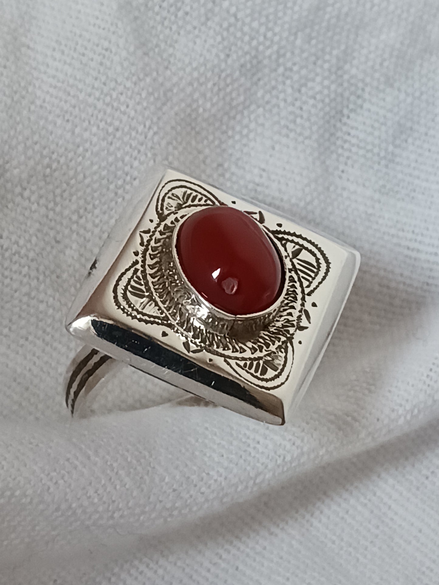 Bague touareg en argent massif