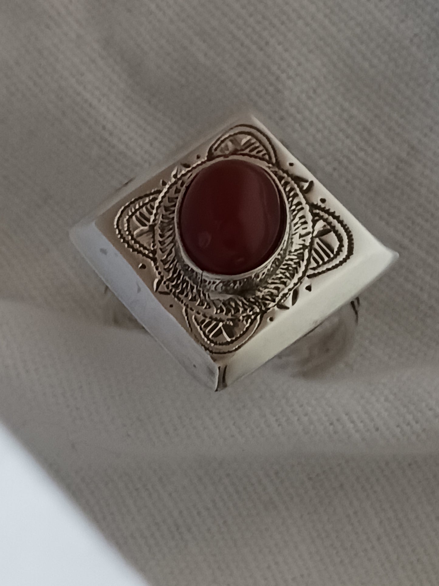 Bague touareg en argent massif