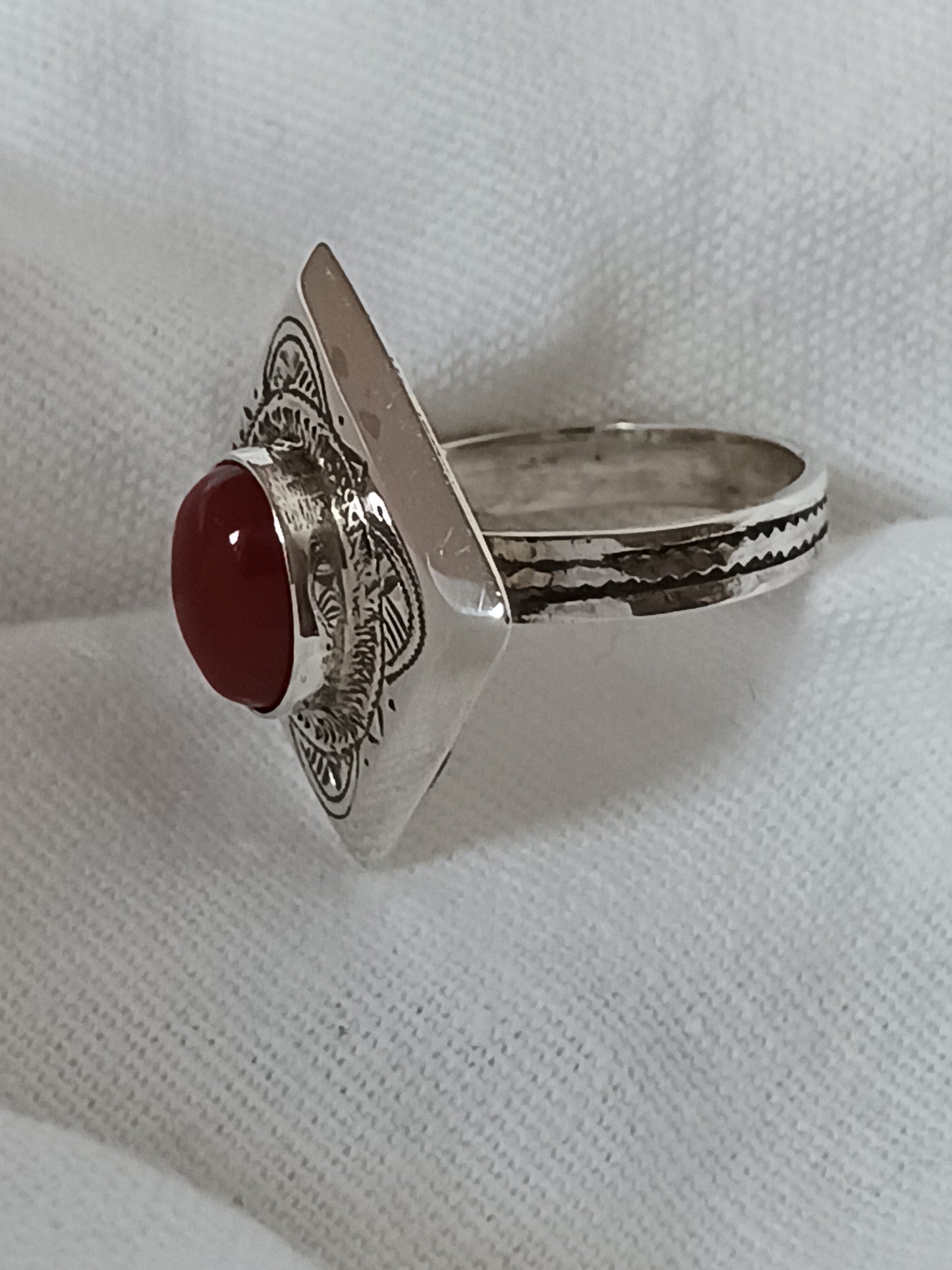 Bague touareg en argent massif