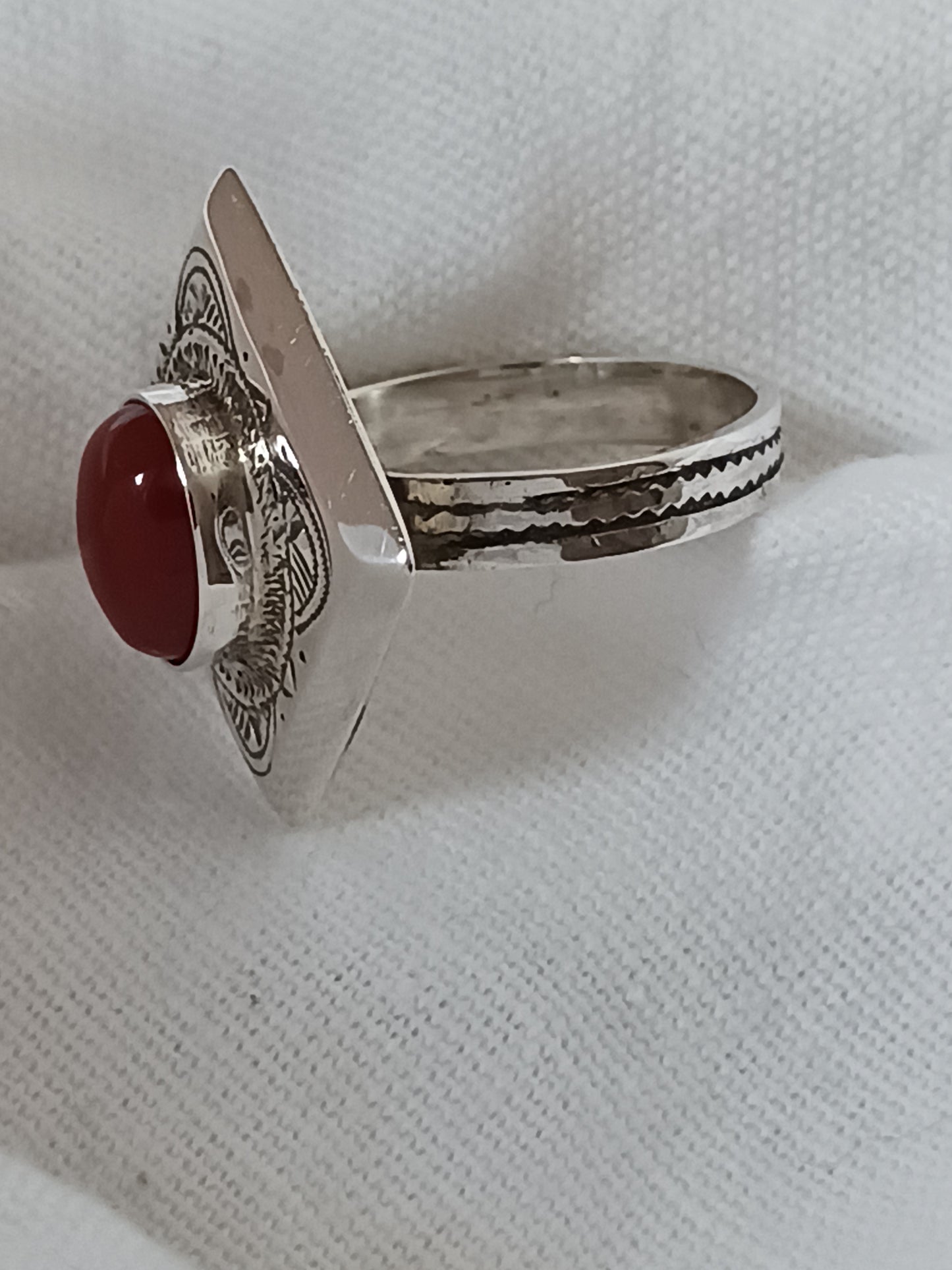 Bague touareg en argent massif
