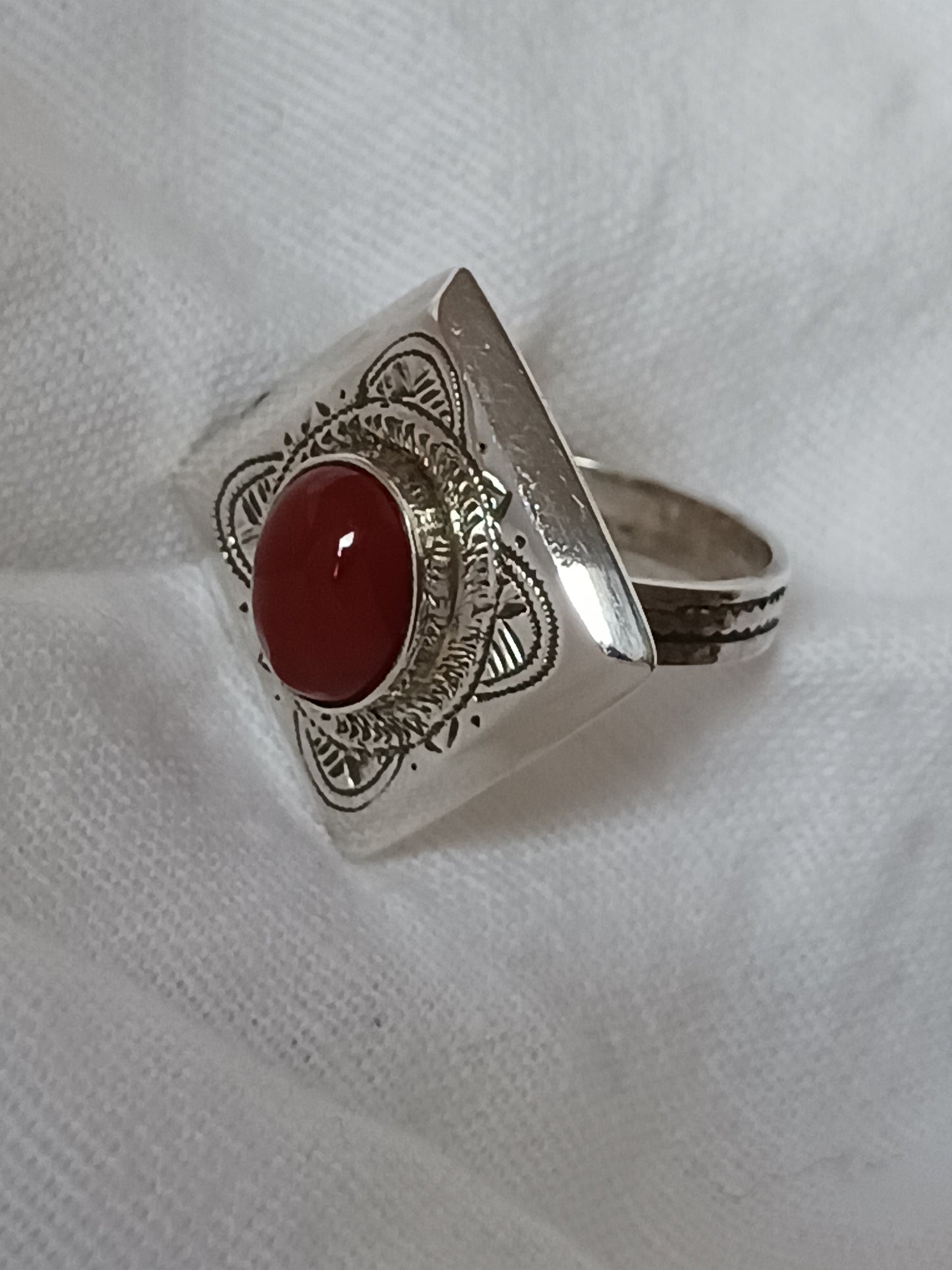 Bague touareg en argent massif