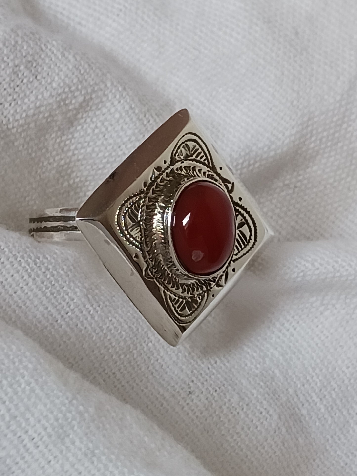 Bague touareg en argent massif
