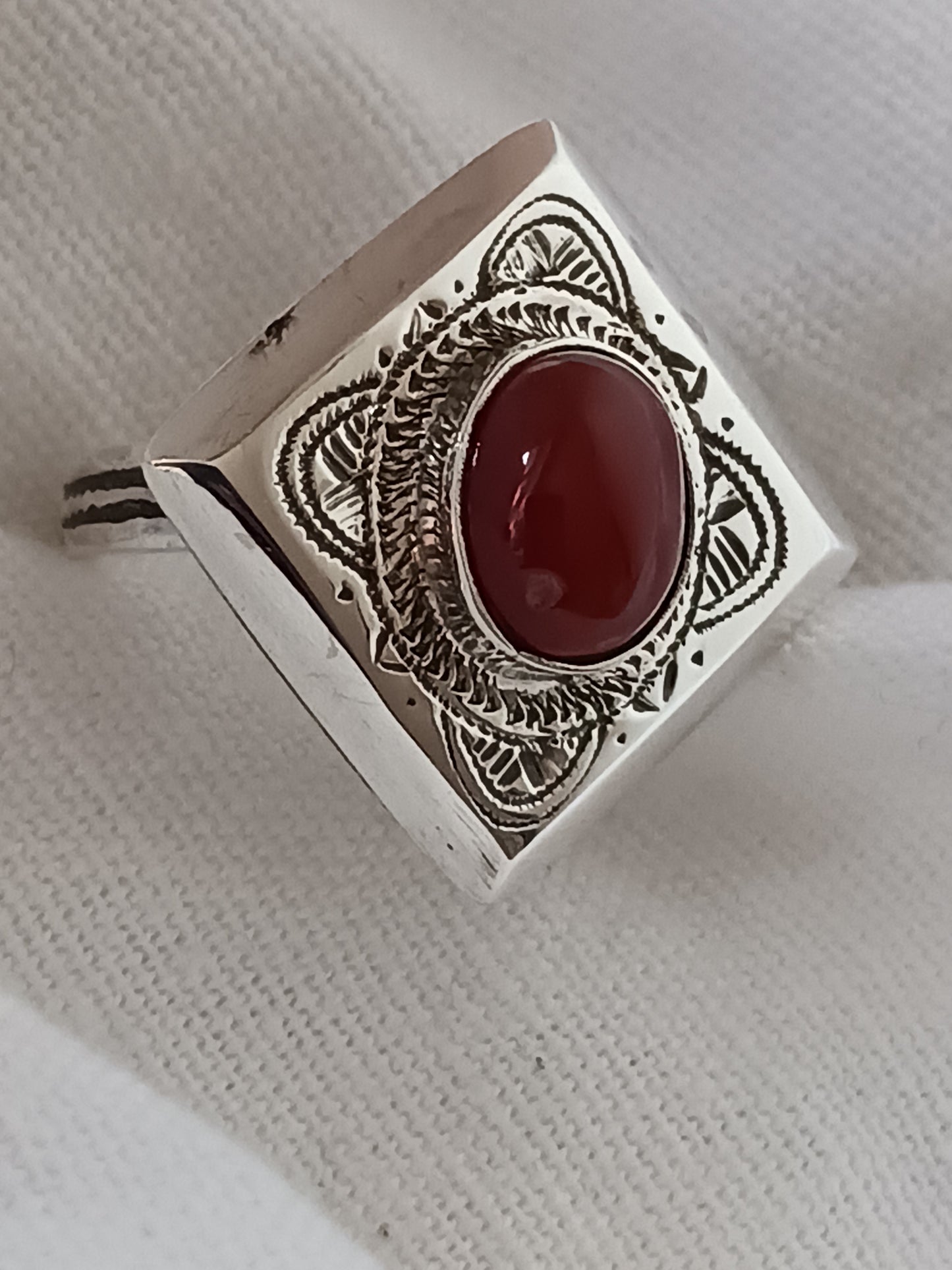 Bague touareg en argent massif