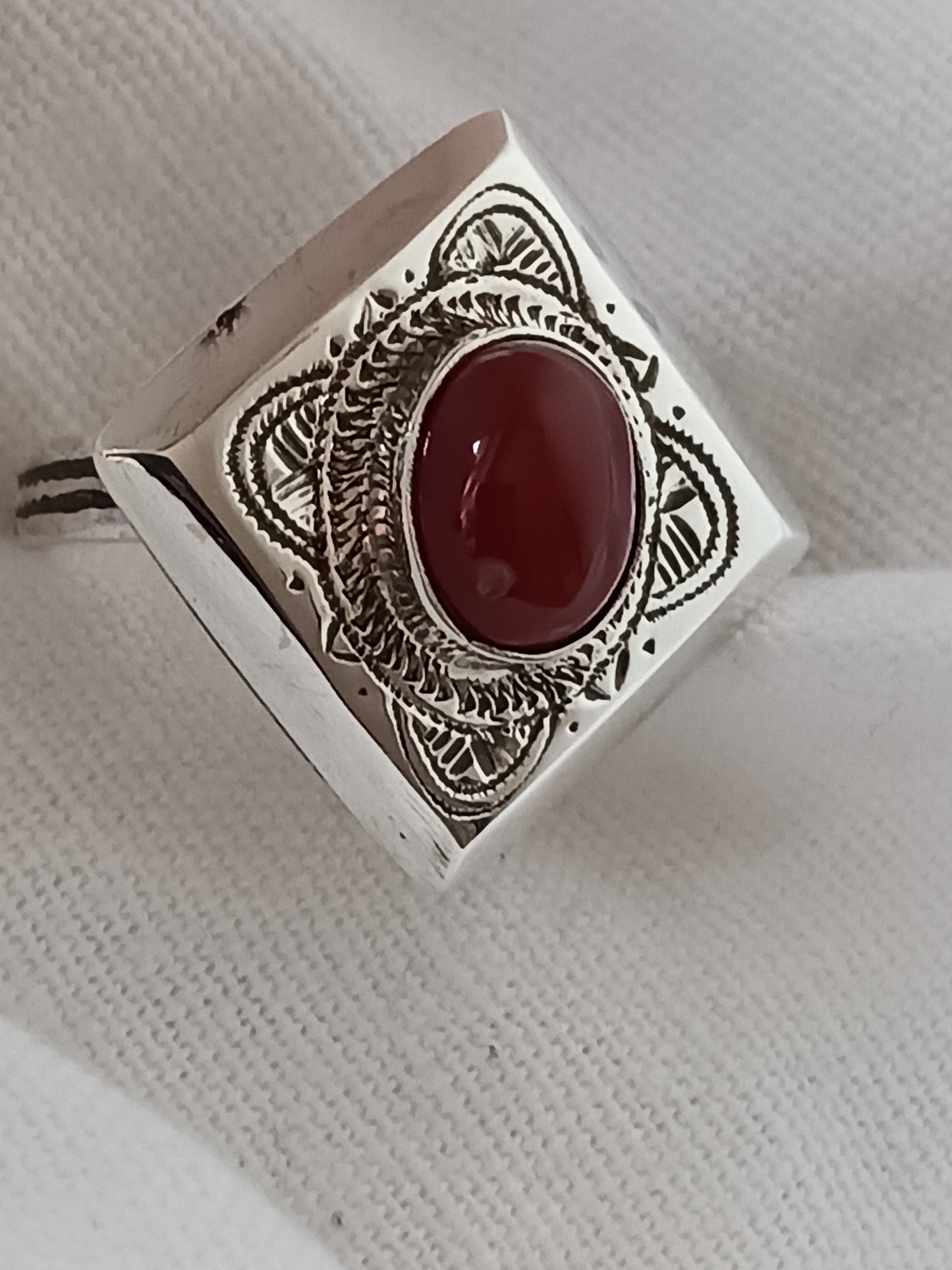 Bague touareg en argent massif