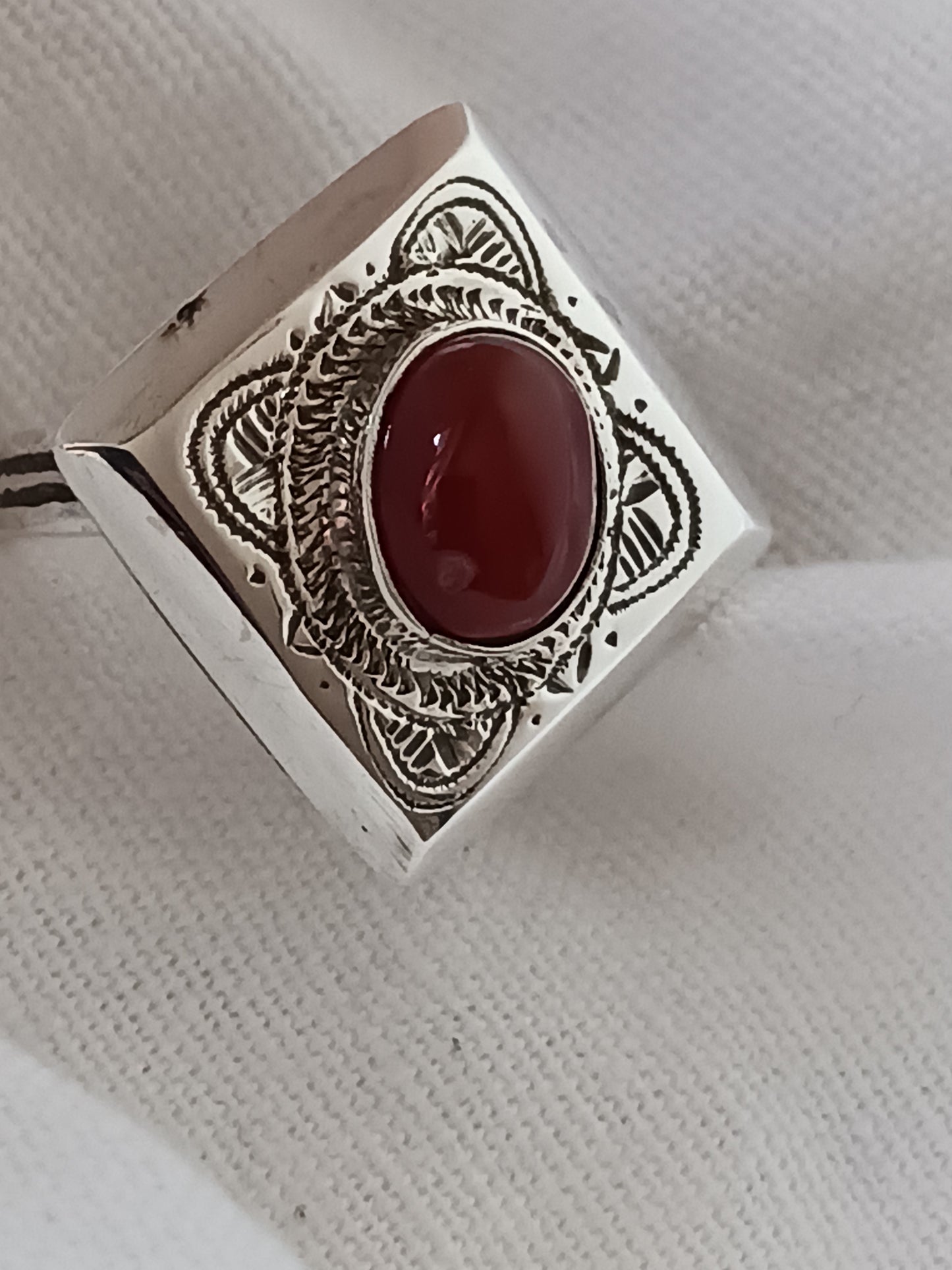 Bague touareg en argent massif