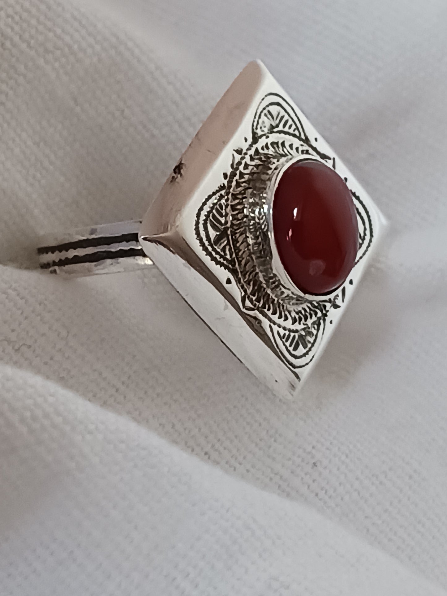 Bague touareg en argent massif
