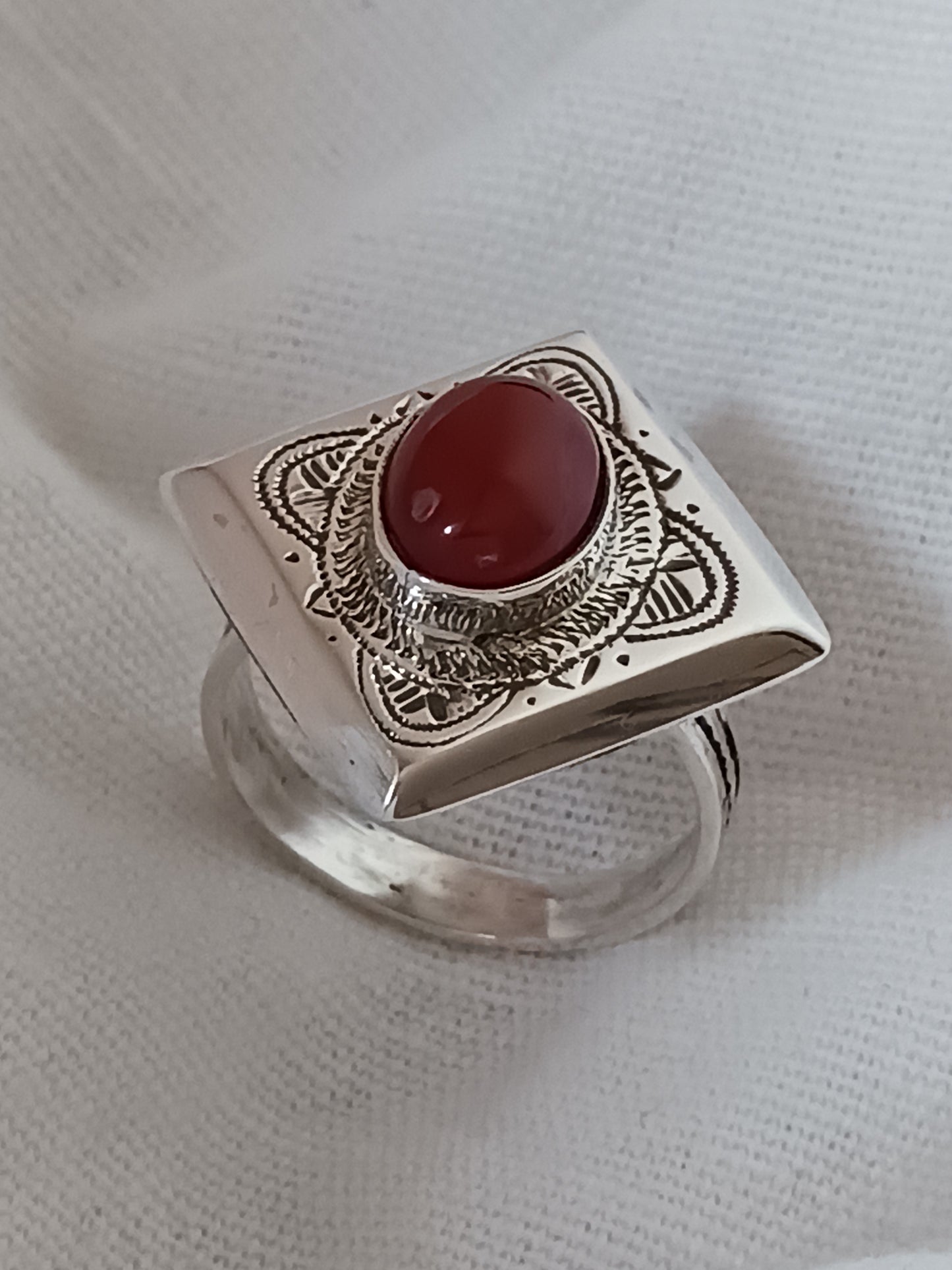 Bague touareg en argent massif