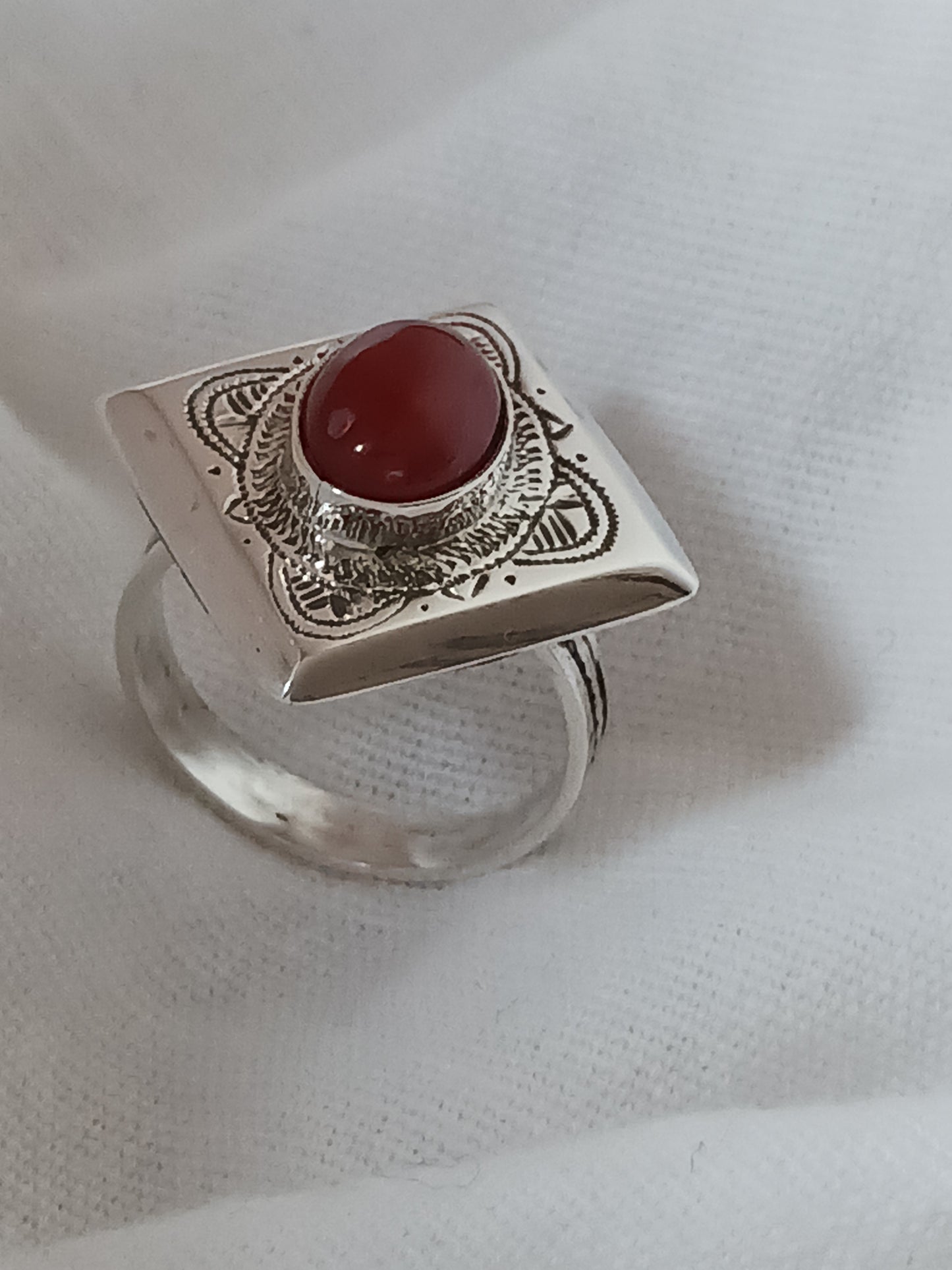 Bague touareg en argent massif
