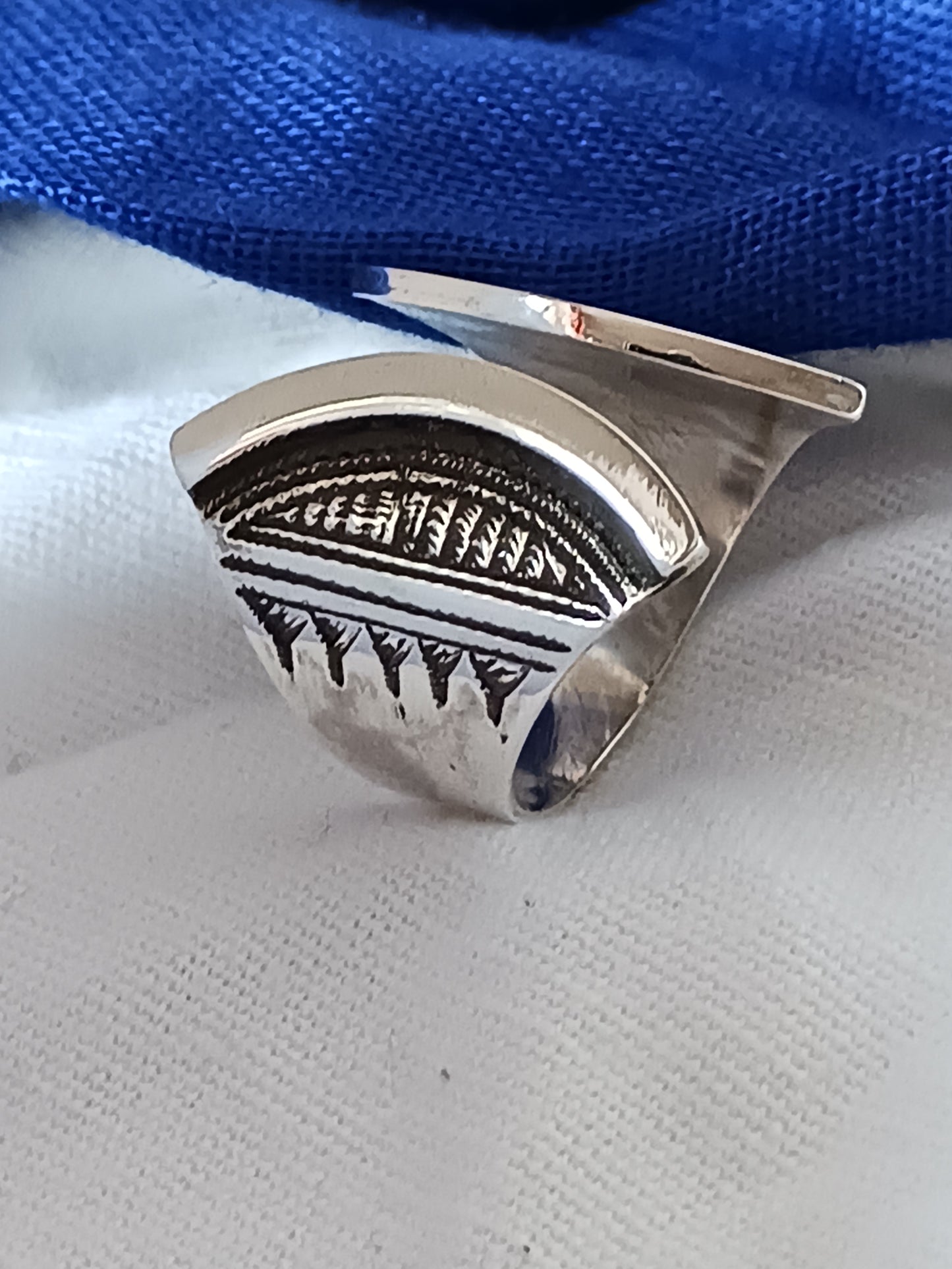 Bague touareg en argent massif