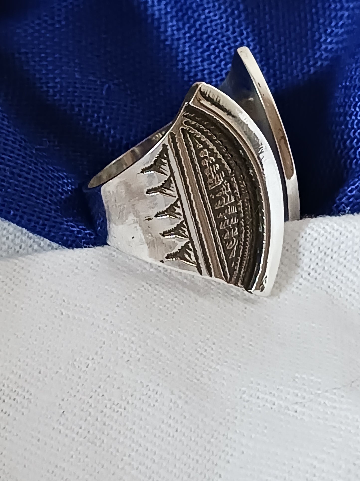 Bague touareg en argent massif