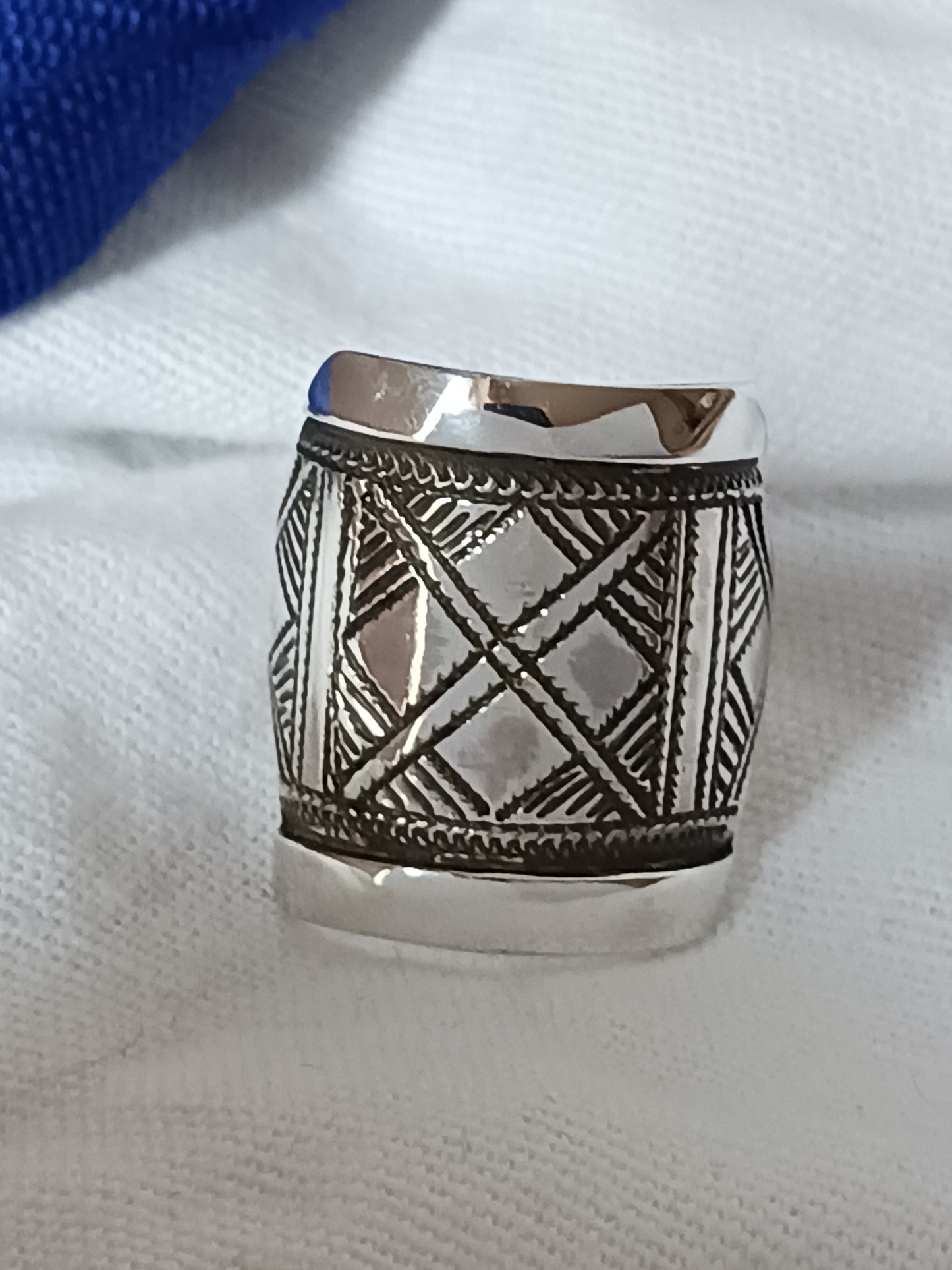 Bague touareg en argent massif