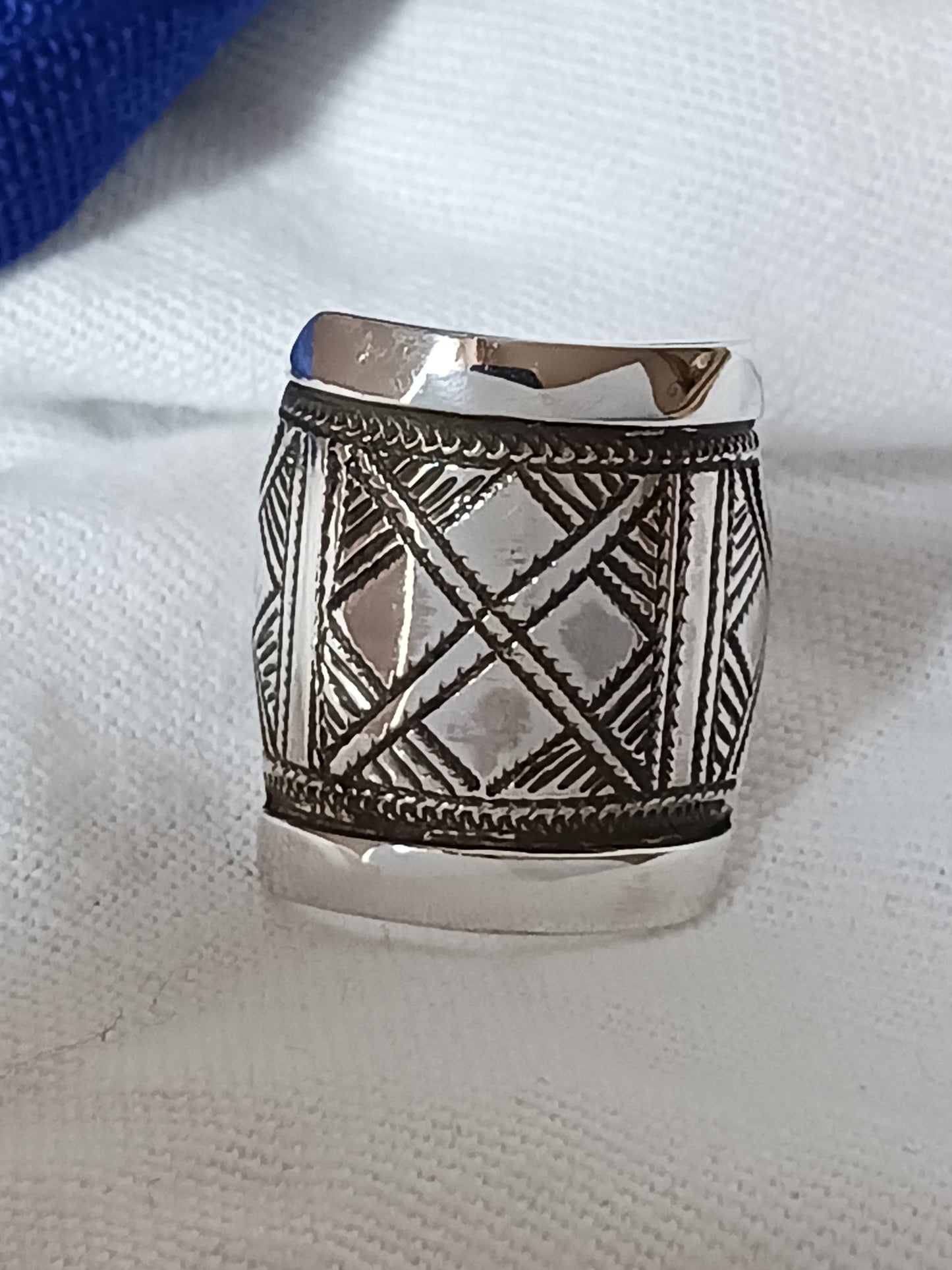 Bague touareg en argent massif