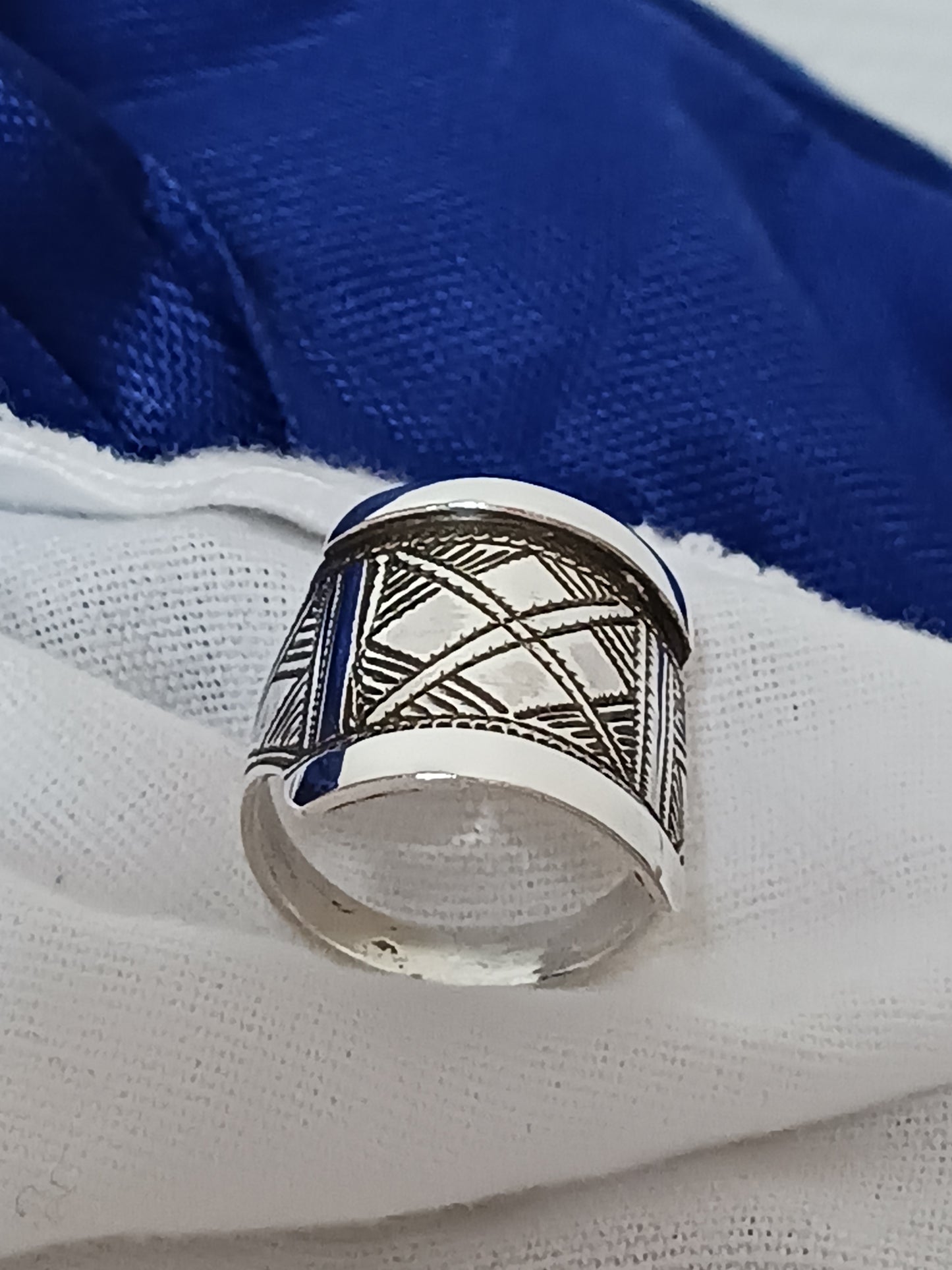 Bague touareg en argent massif