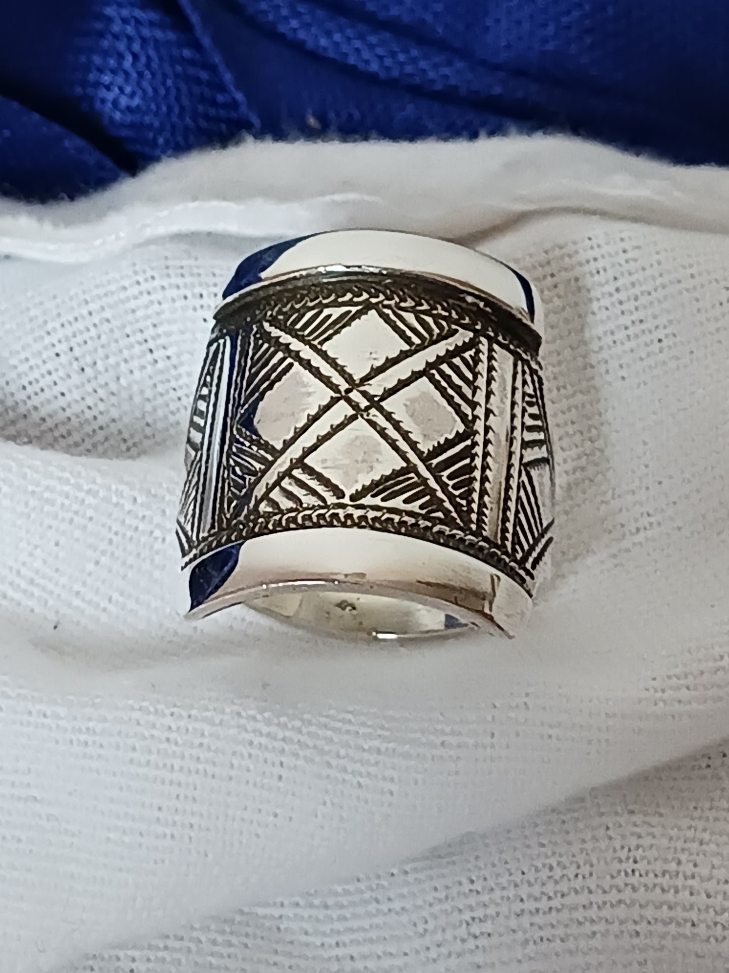 Bague touareg en argent massif