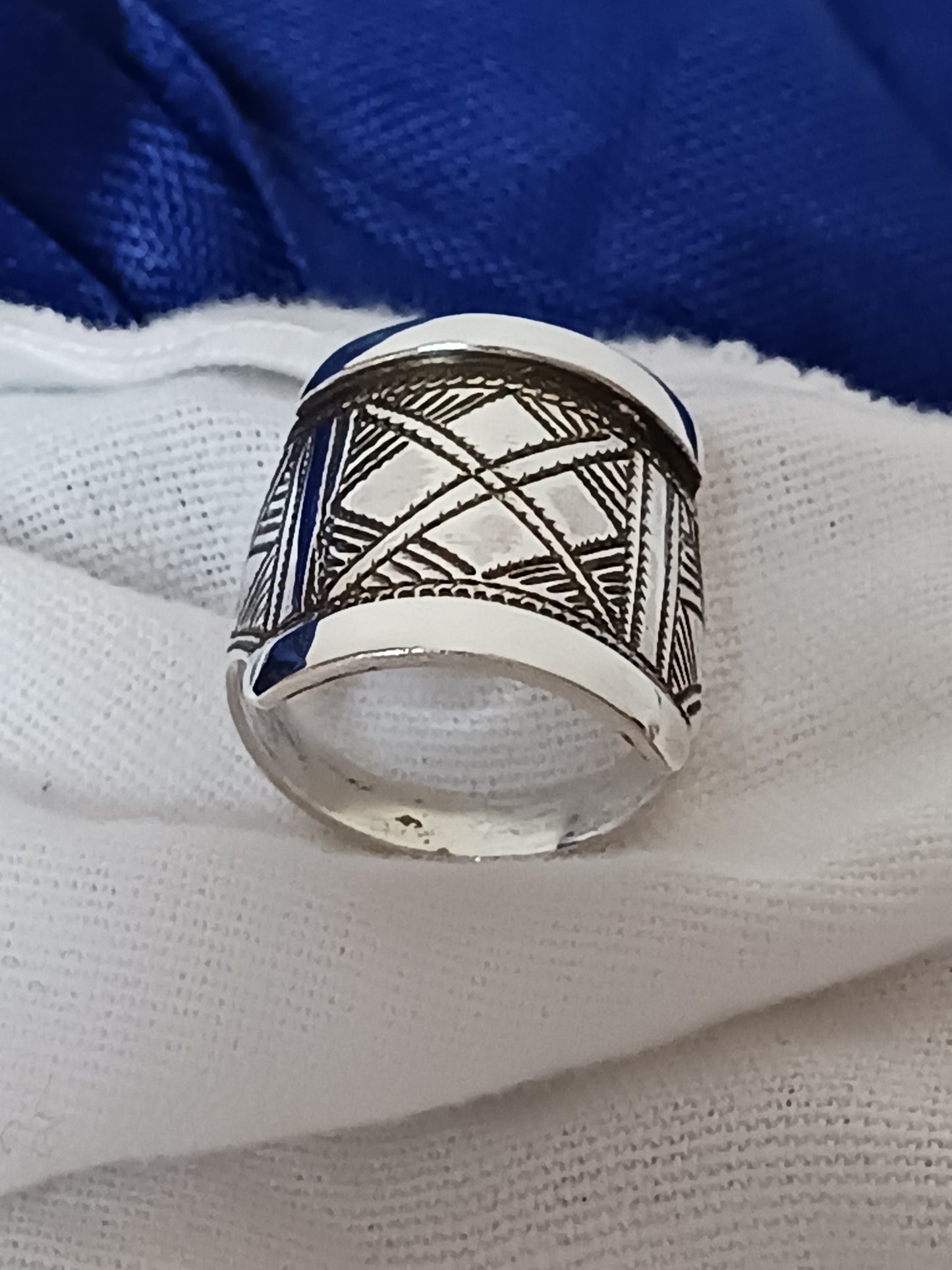 Bague touareg en argent massif