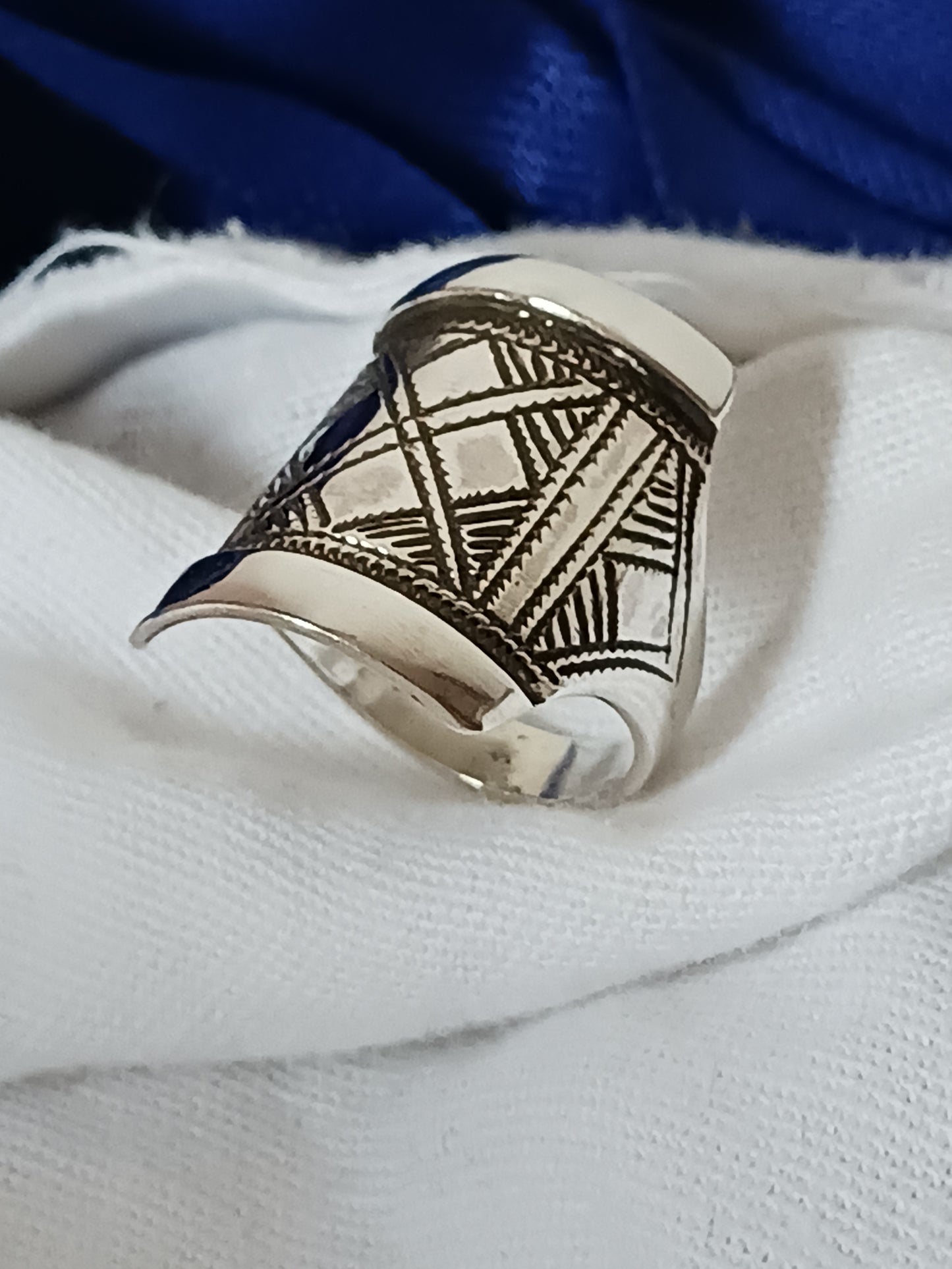 Bague touareg en argent massif