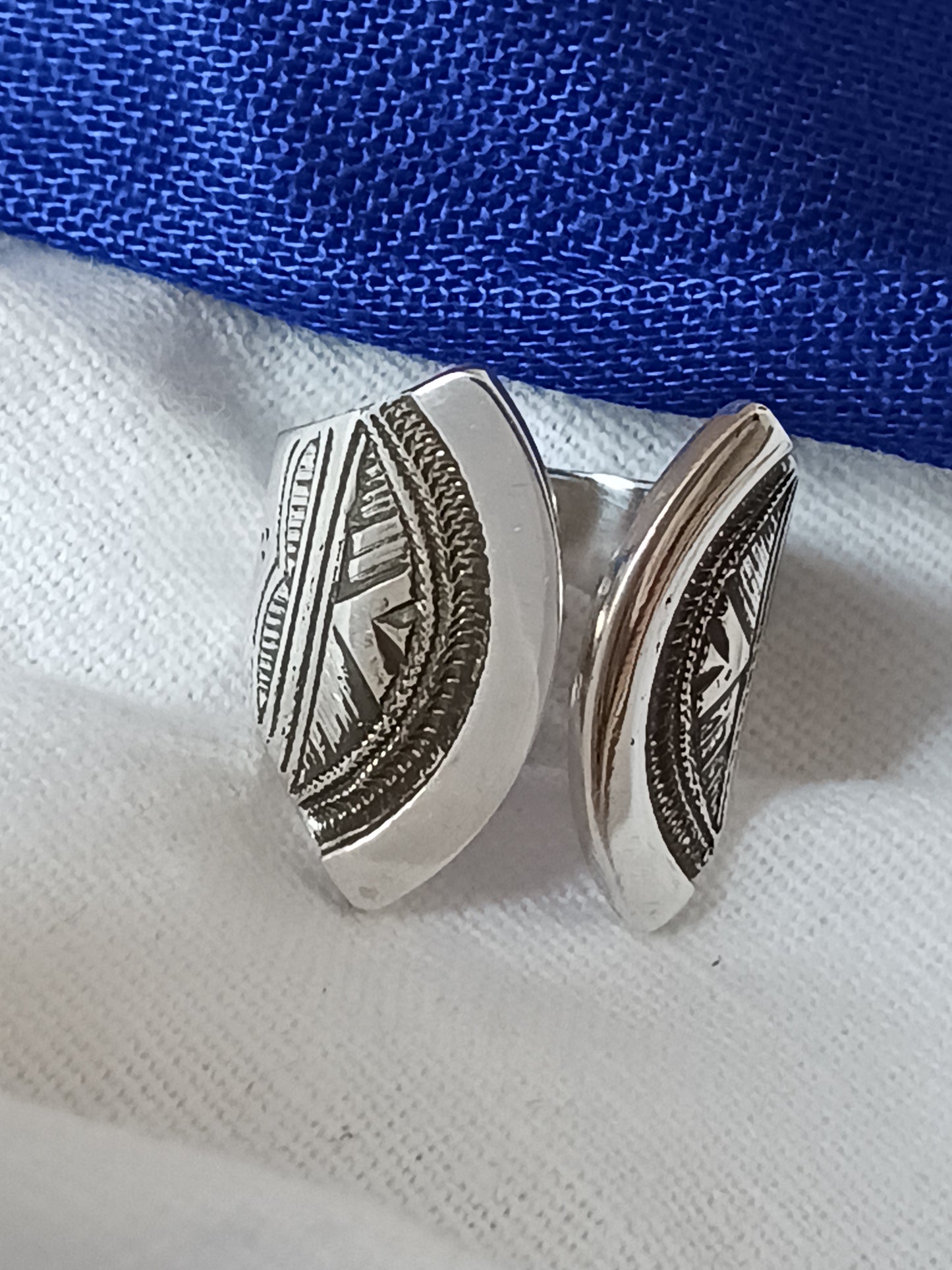 Bague touareg en argent massif