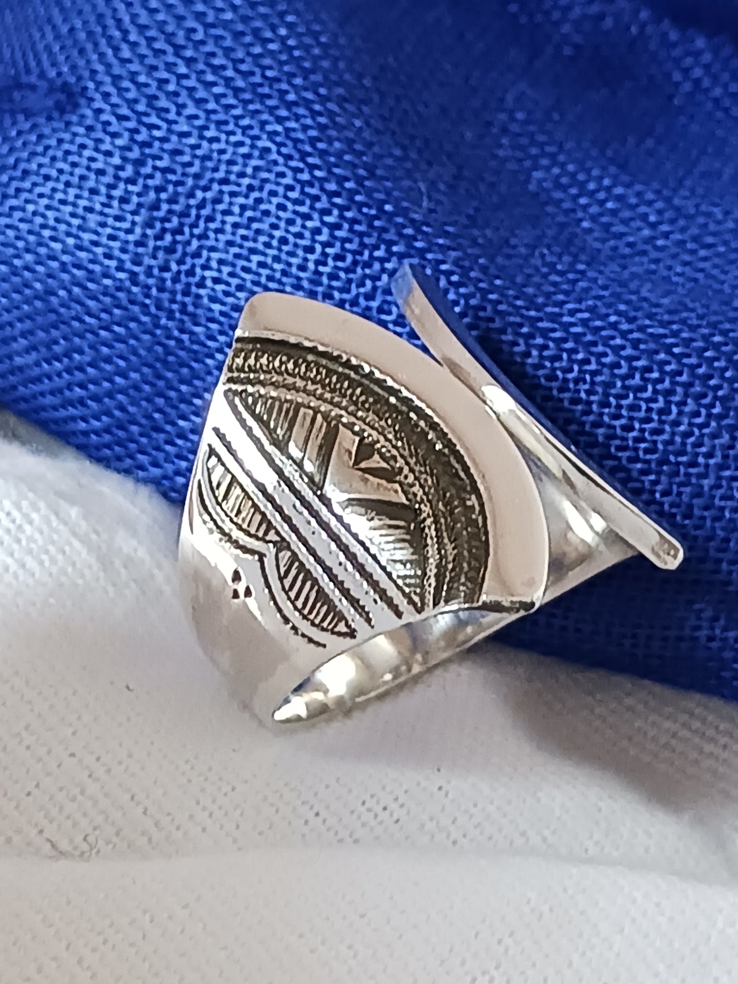 Bague touareg en argent massif