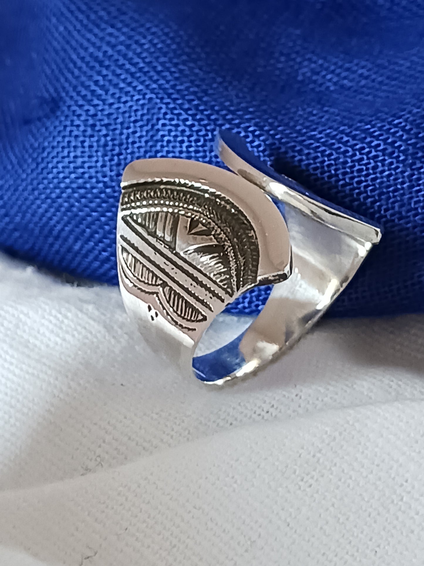 Bague touareg en argent massif
