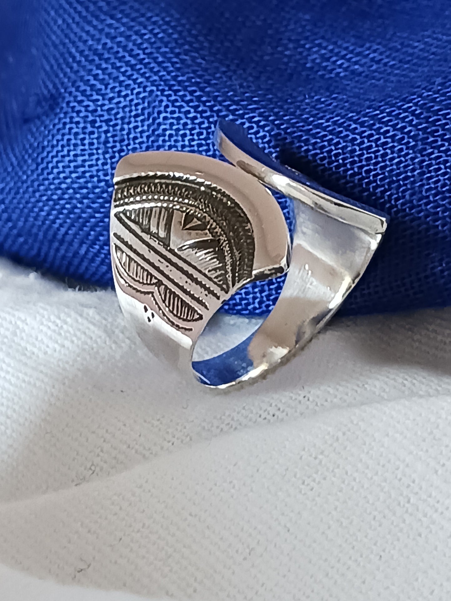 Bague touareg en argent massif