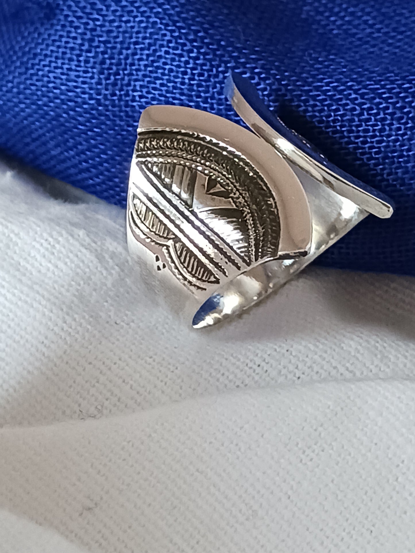 Bague touareg en argent massif