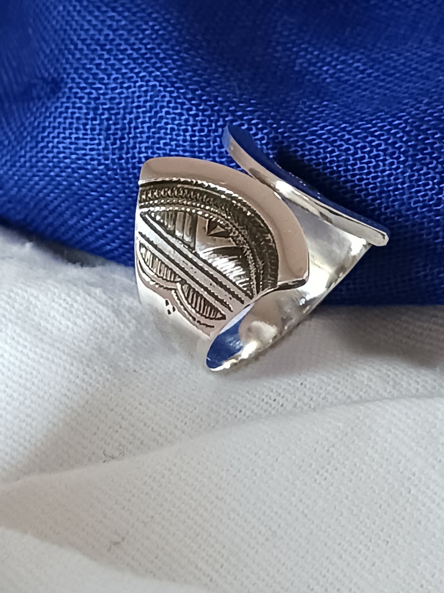 Bague touareg en argent massif
