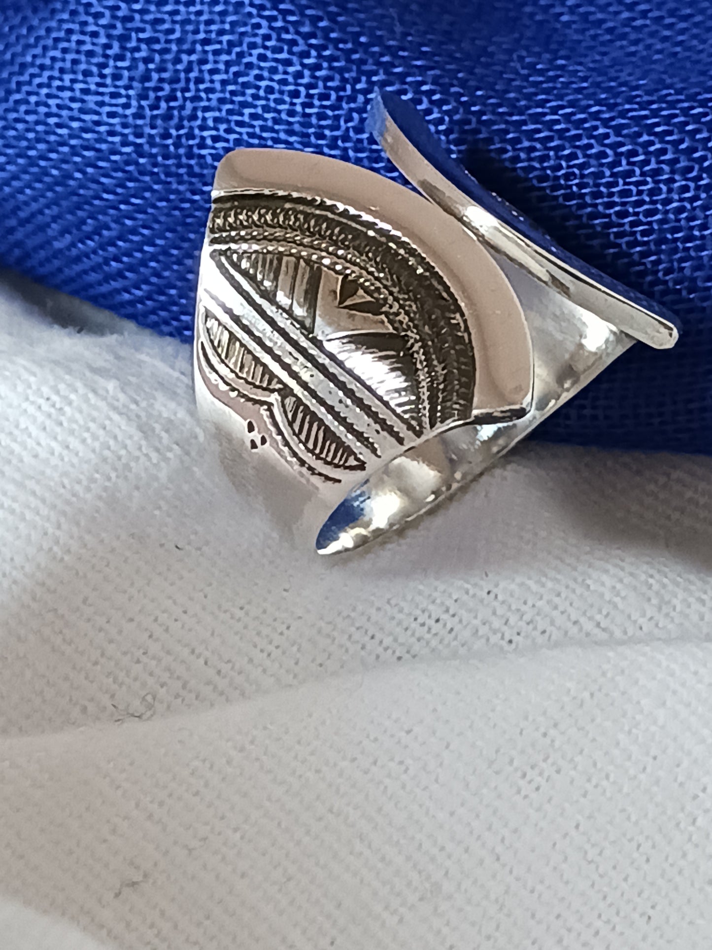 Bague touareg en argent massif