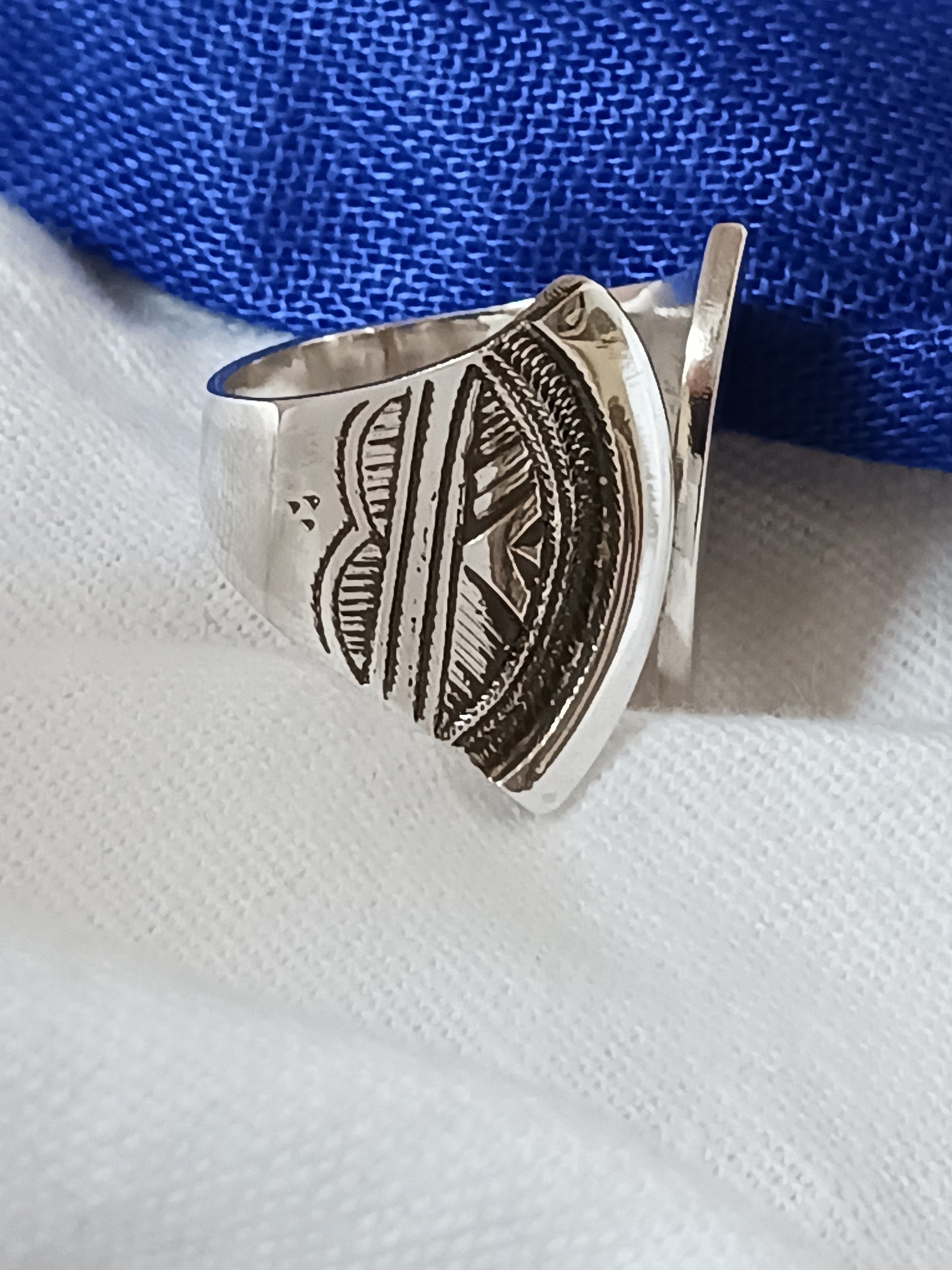 Bague touareg en argent massif