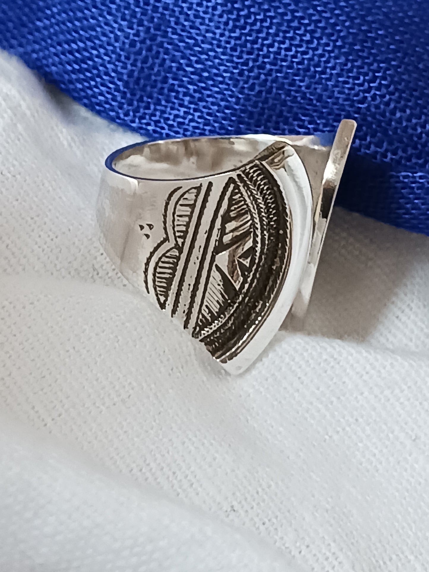 Bague touareg en argent massif