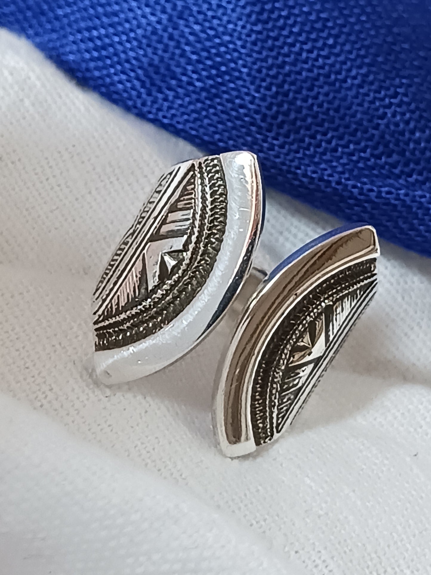 Bague touareg en argent massif