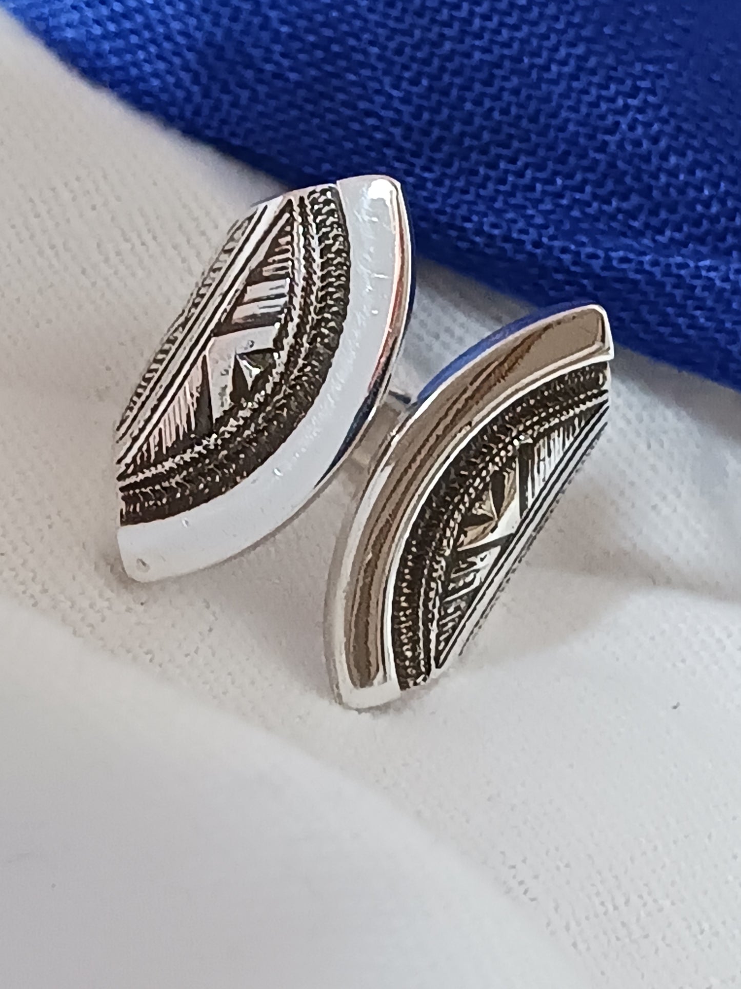 Bague touareg en argent massif