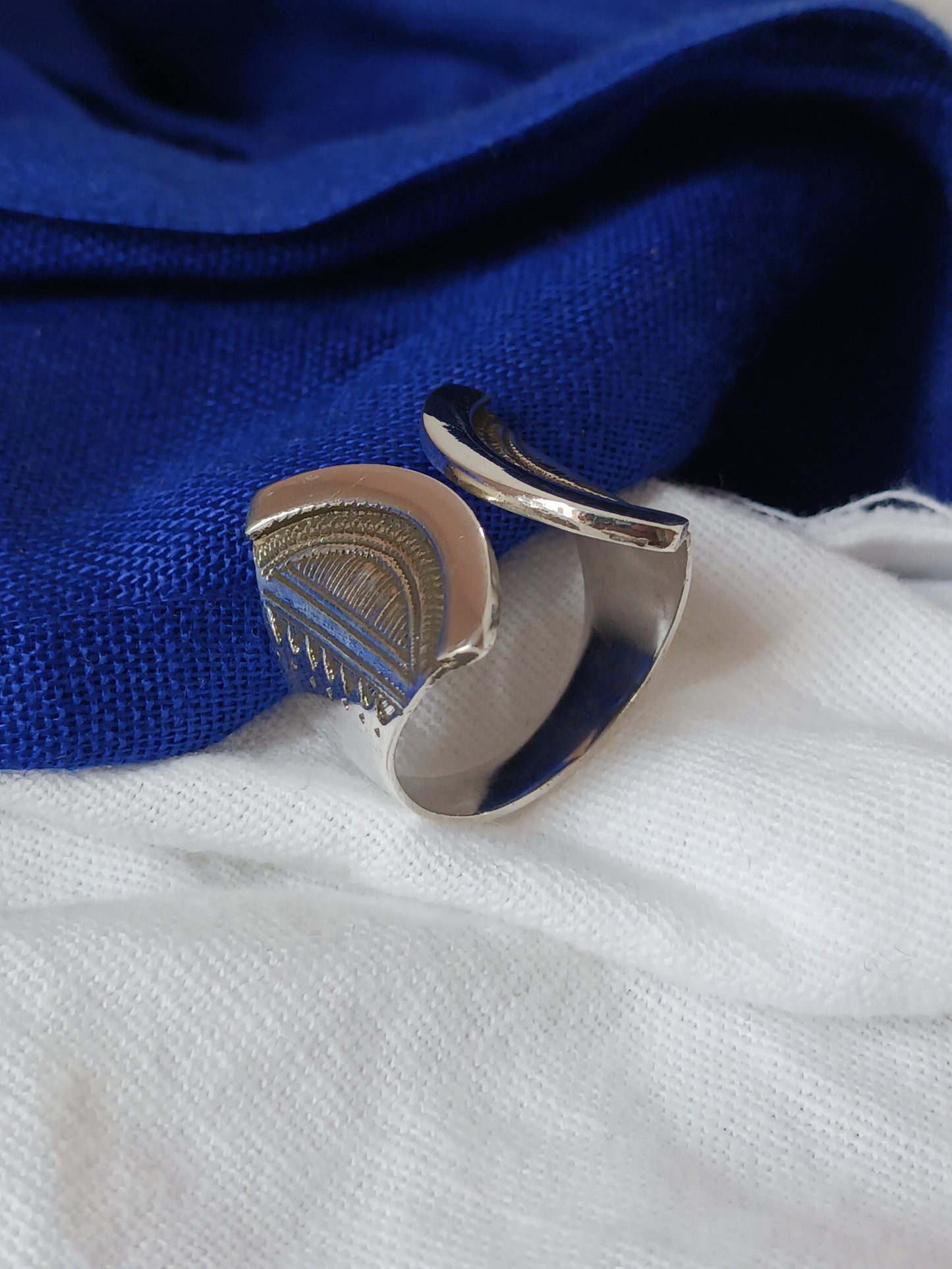 Bague touareg en argent massif