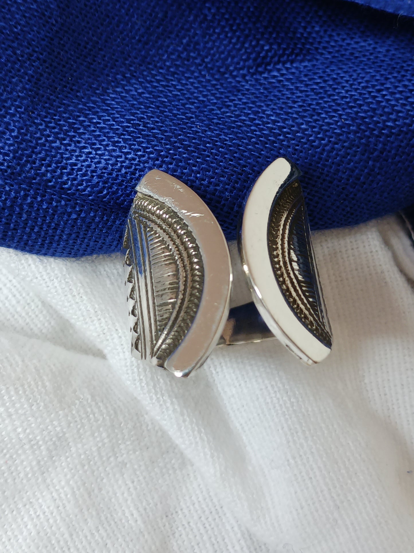 Bague touareg en argent massif