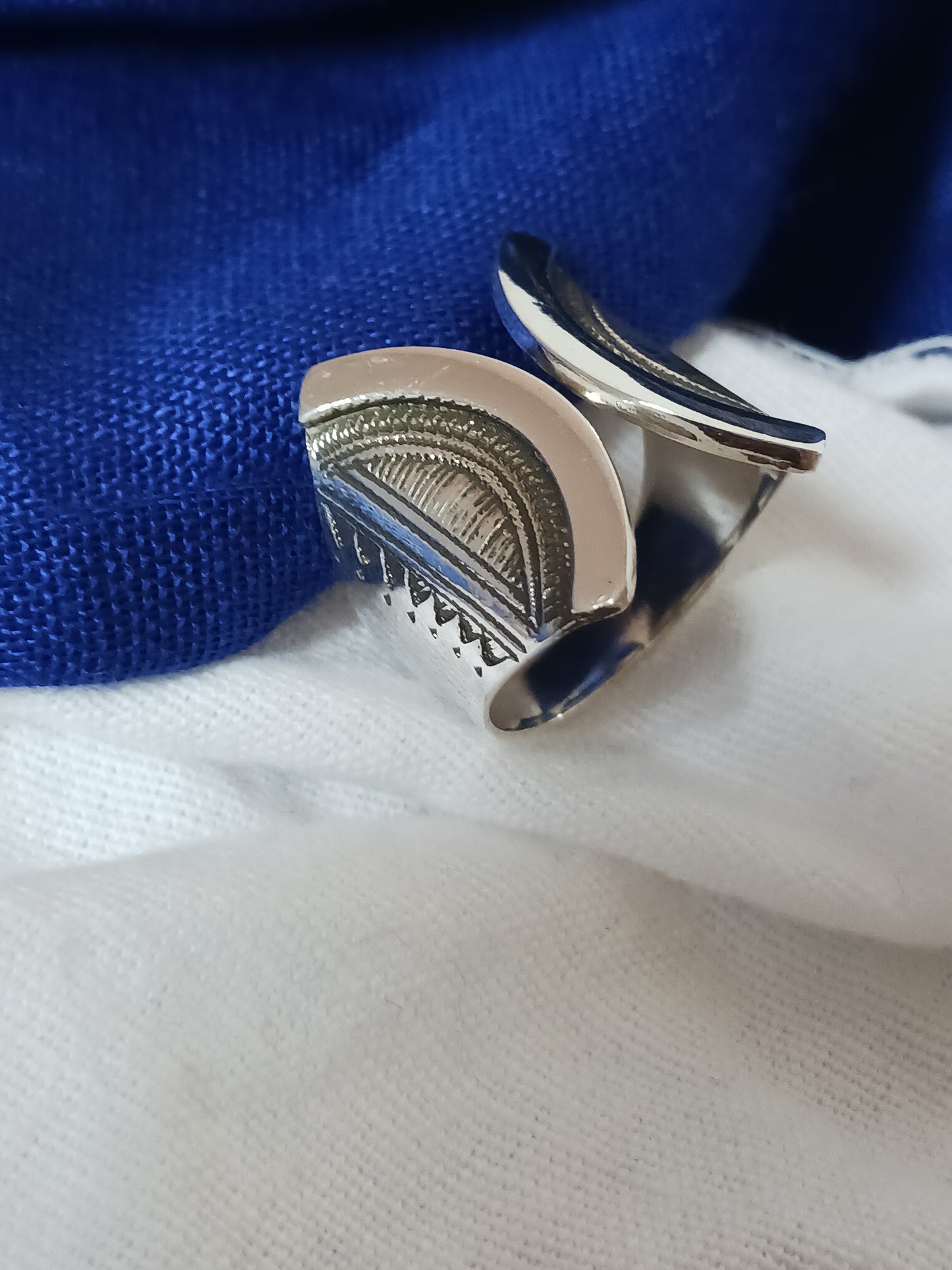 Bague touareg en argent massif