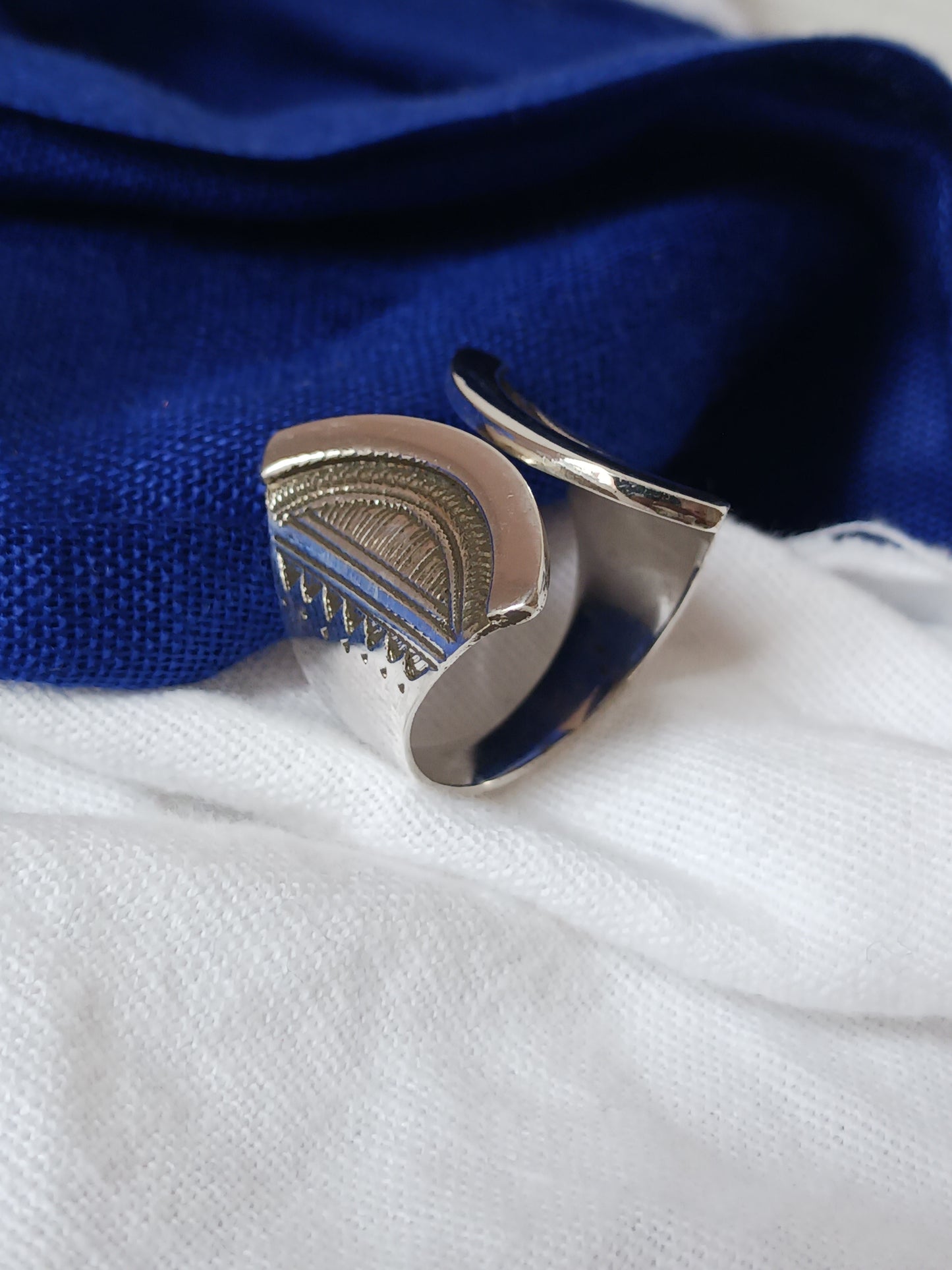 Bague touareg en argent massif