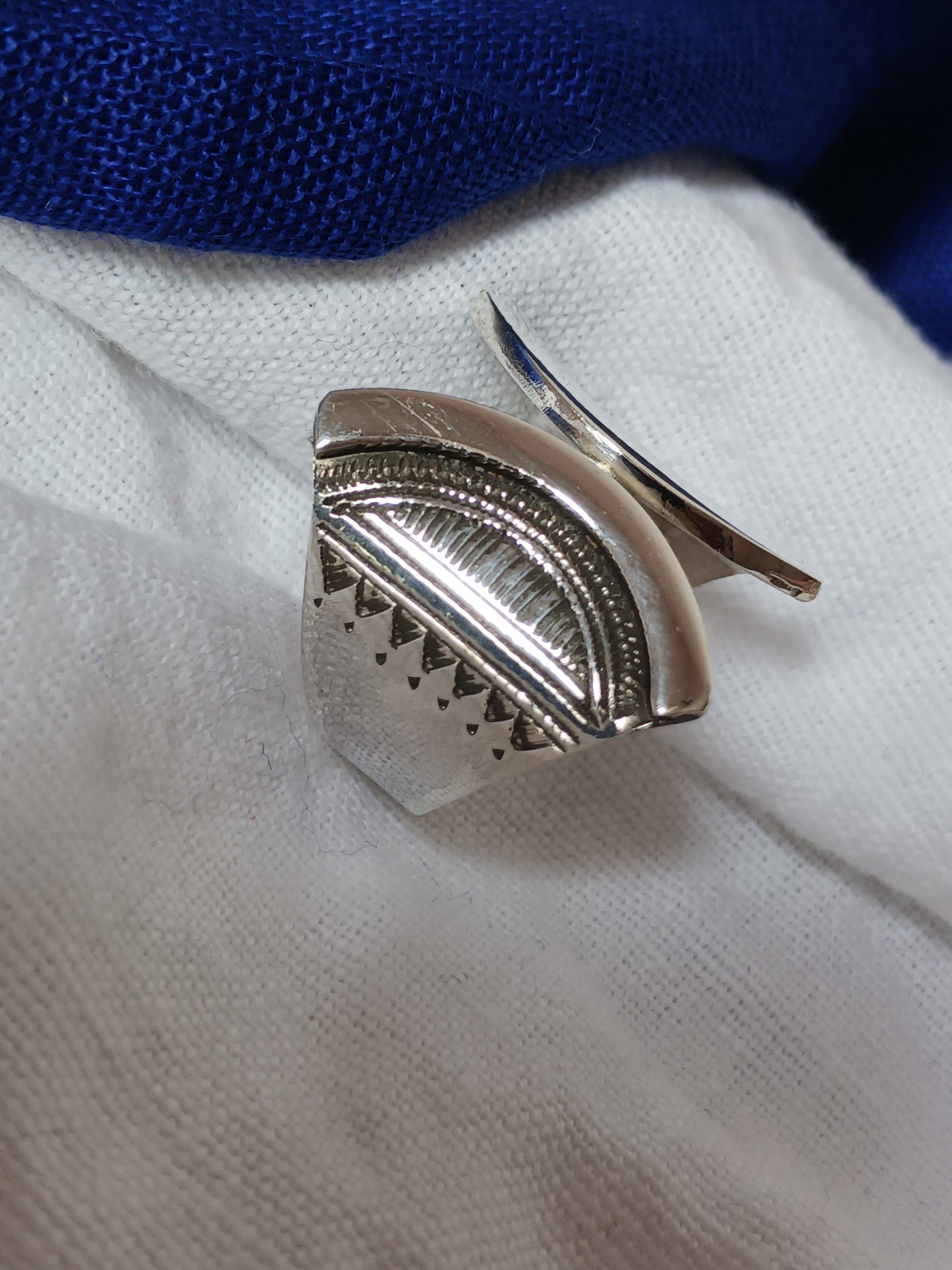Bague touareg en argent massif