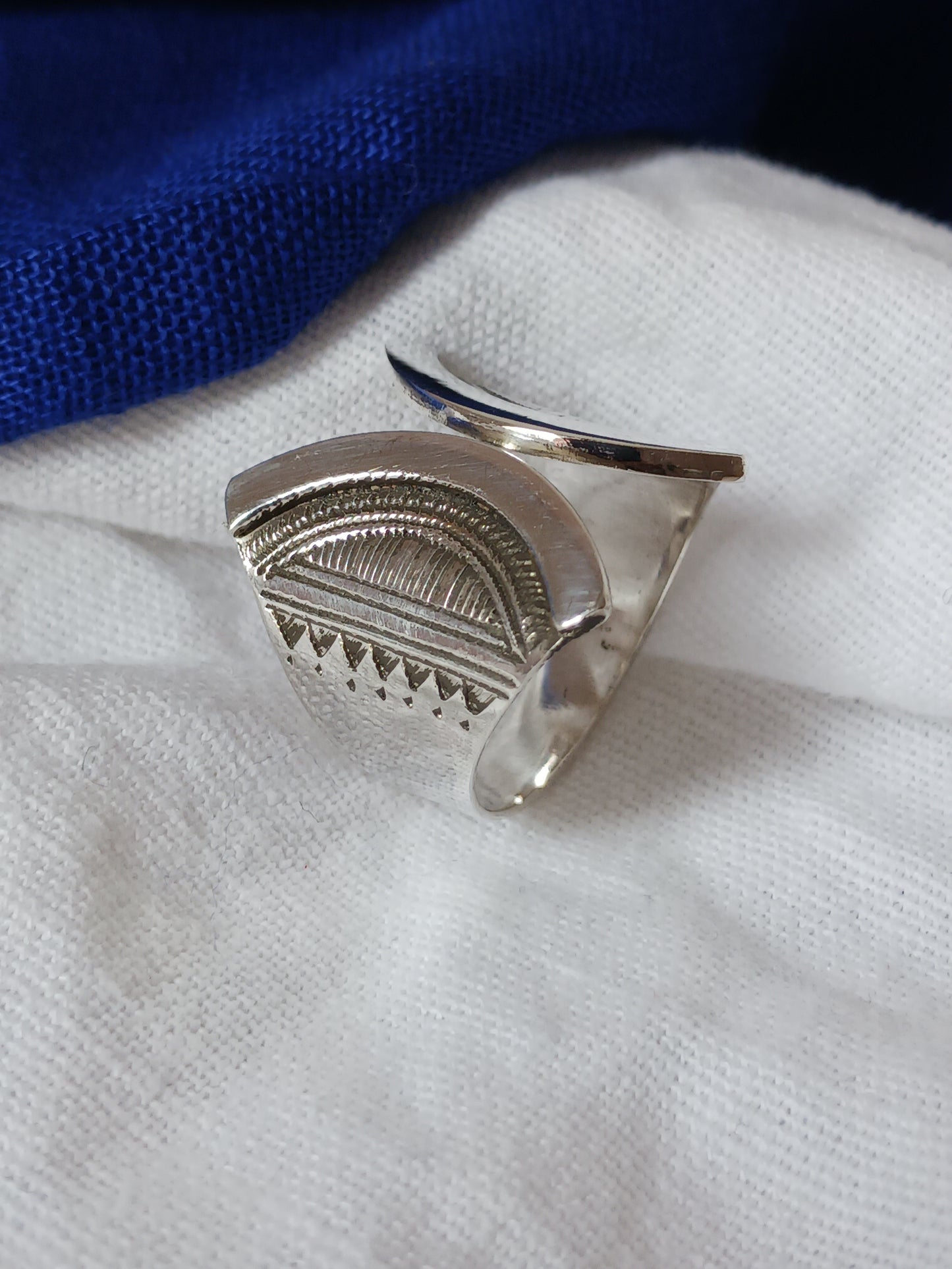 Bague touareg en argent massif