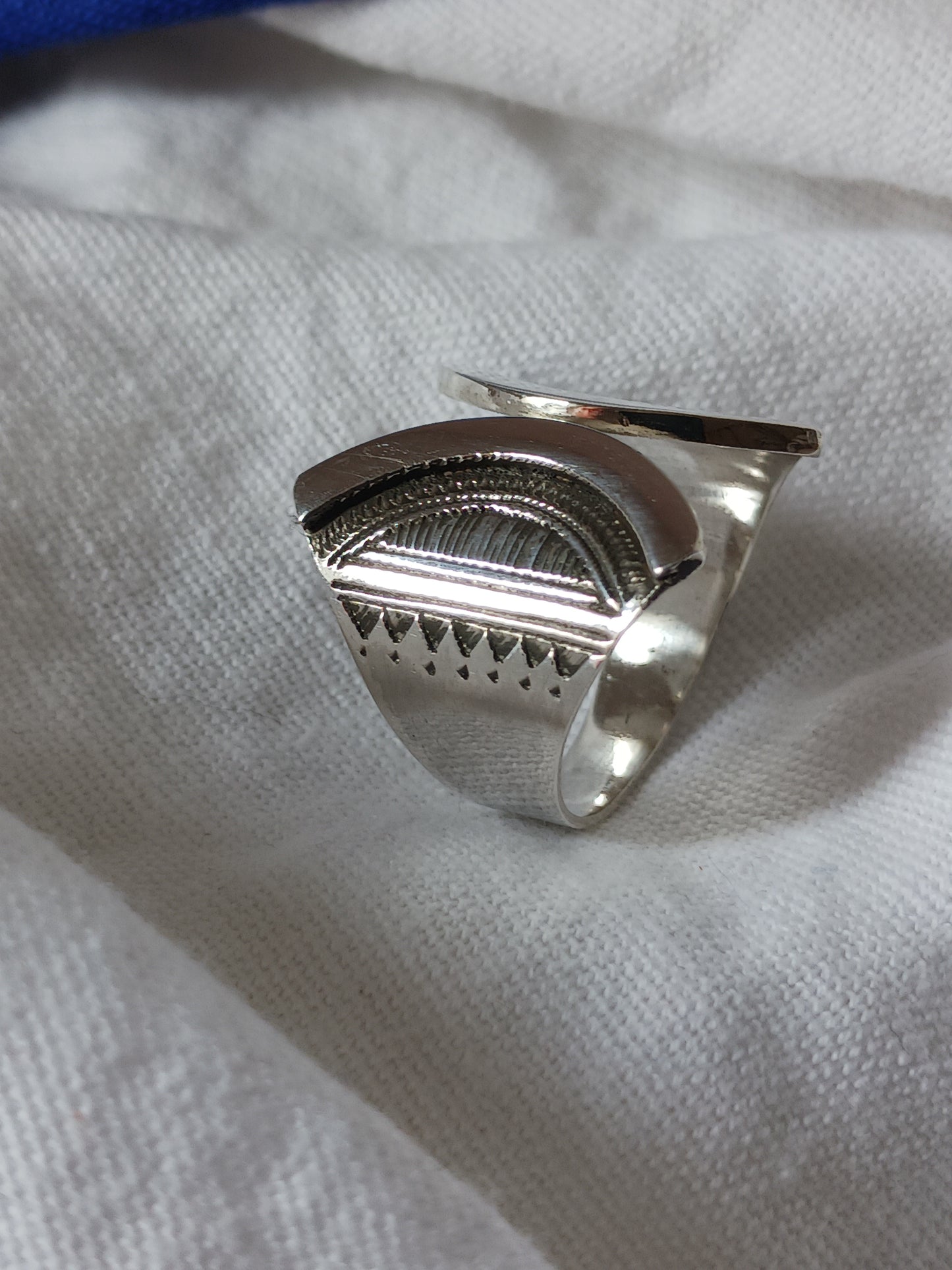 Bague touareg en argent massif