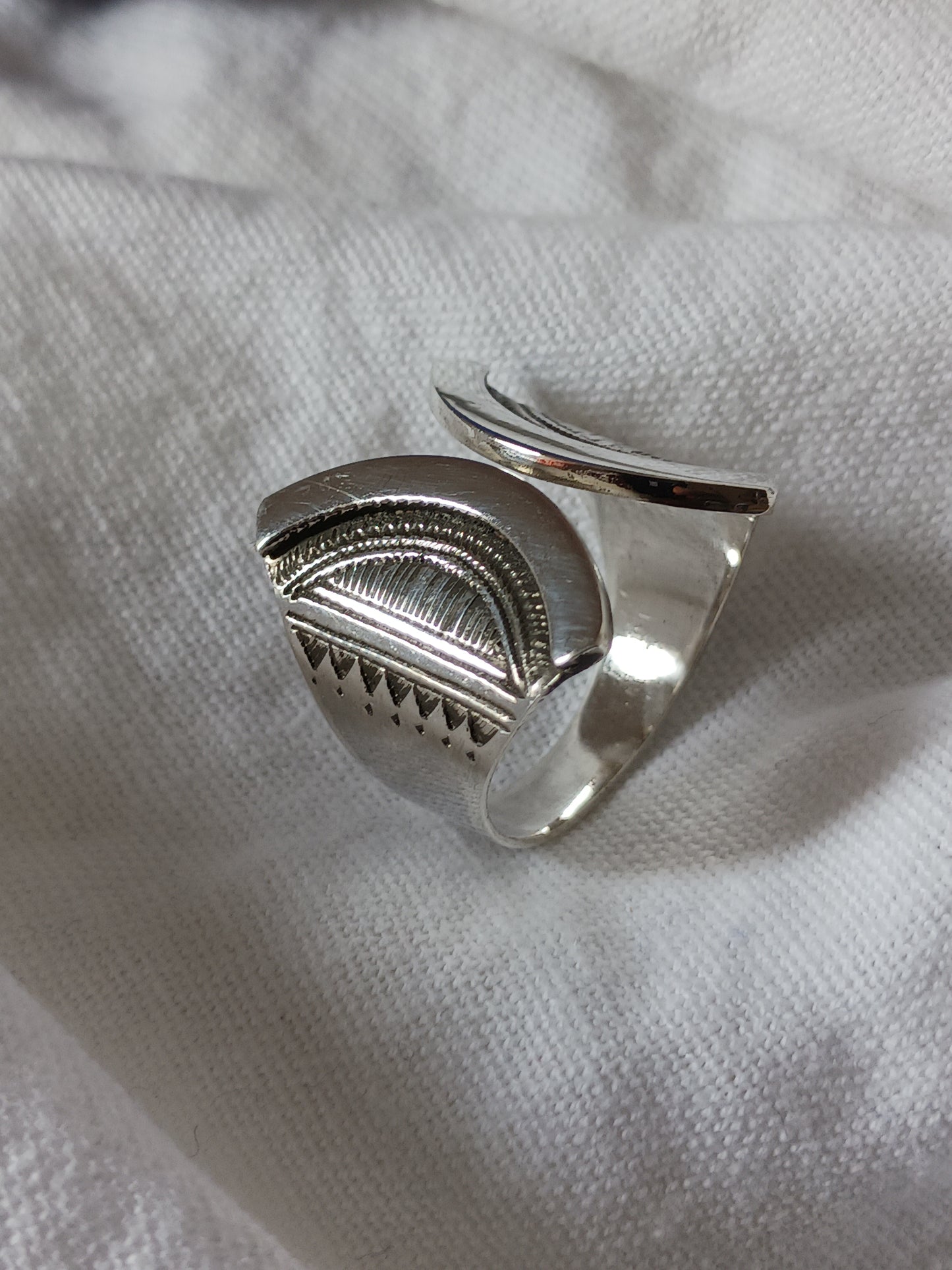Bague touareg en argent massif