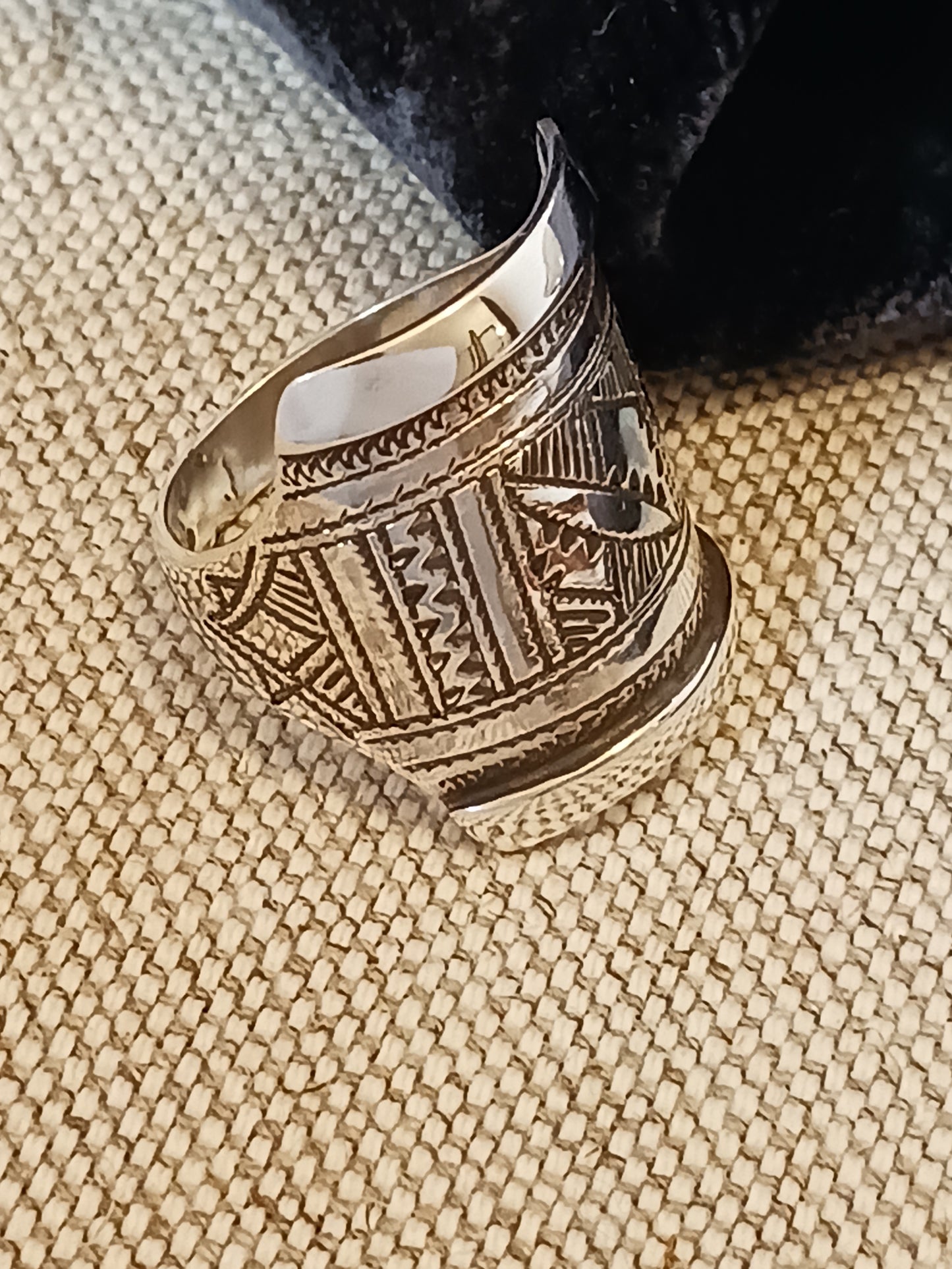 Bague touareg en argent massif
