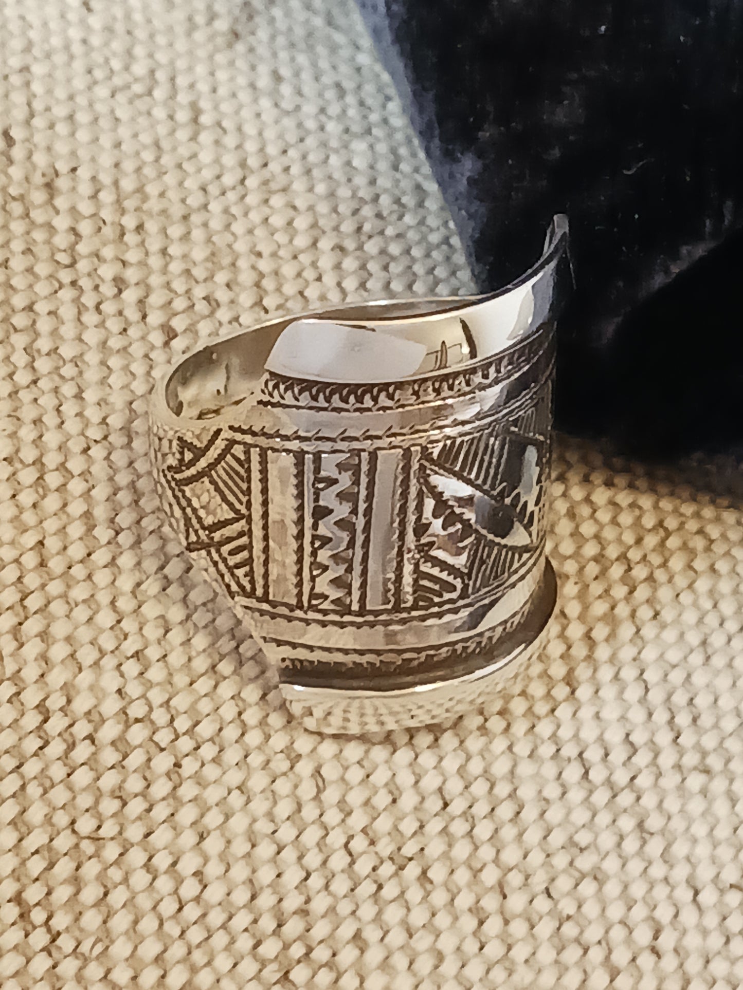 Bague touareg en argent massif
