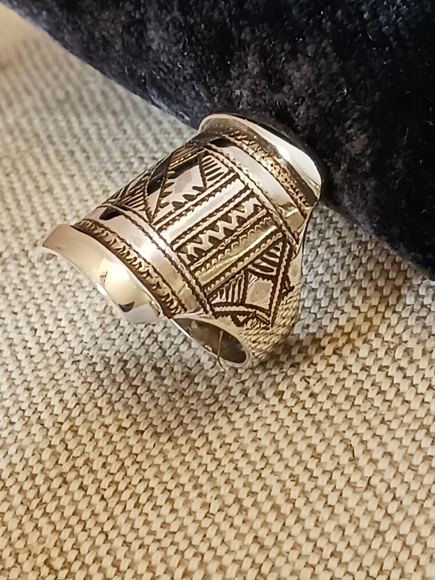 Bague touareg en argent massif