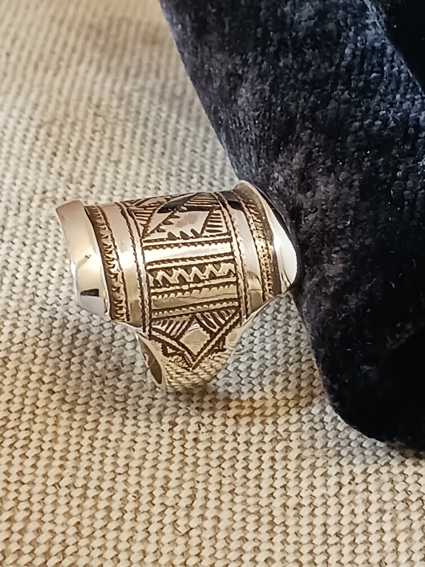 Bague touareg en argent massif