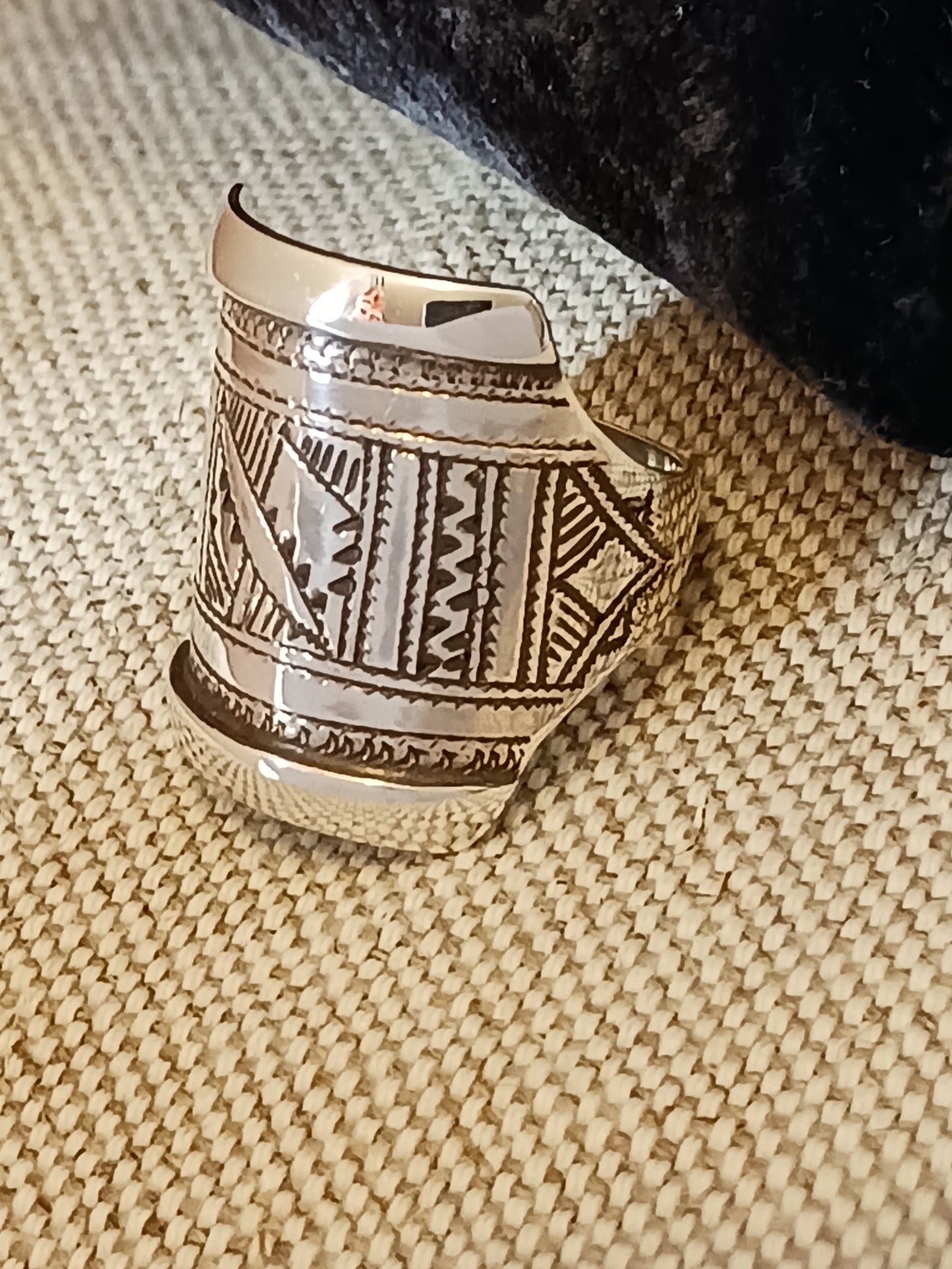 Bague touareg en argent massif