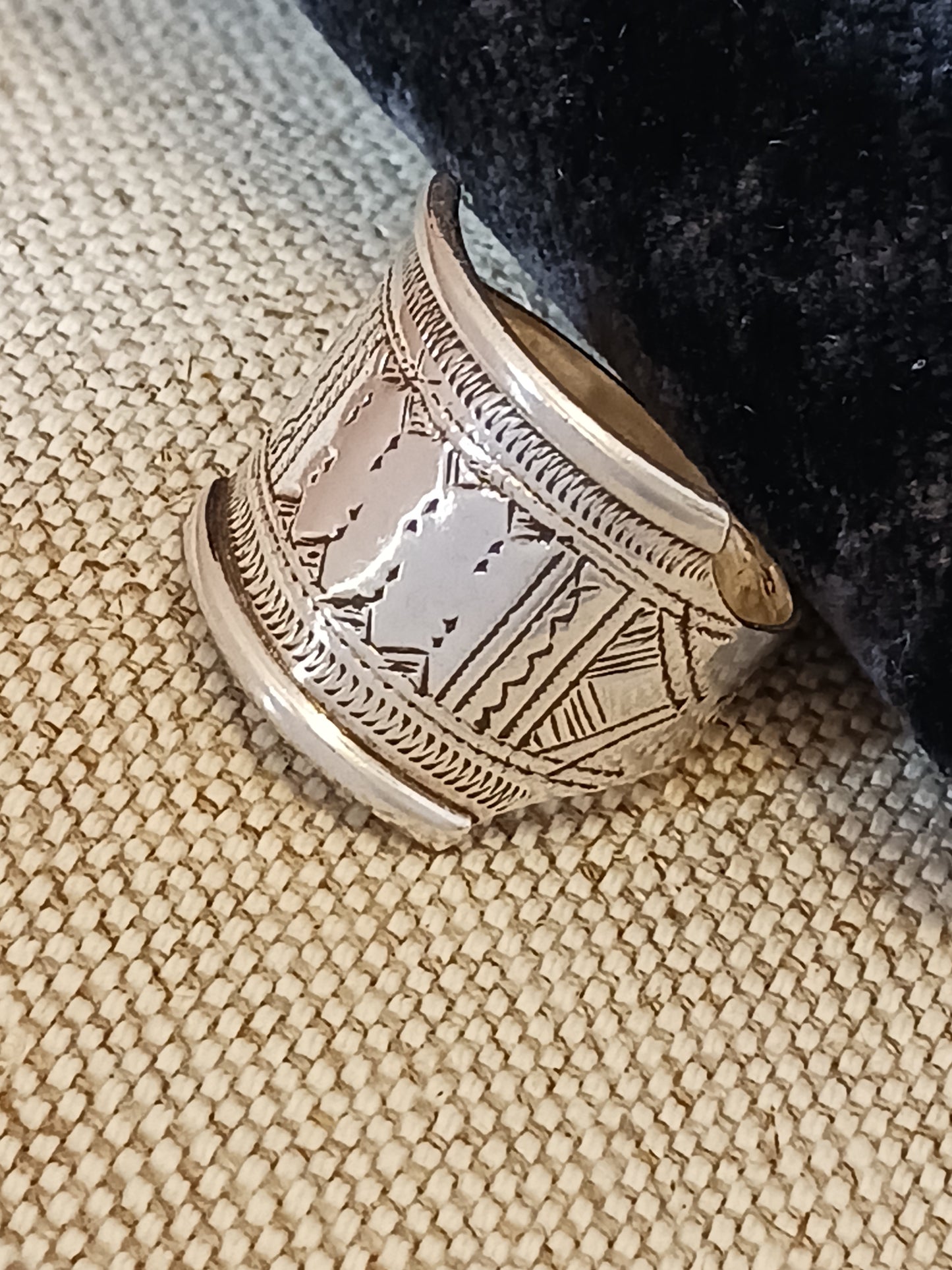 Bague touareg en argent massif
