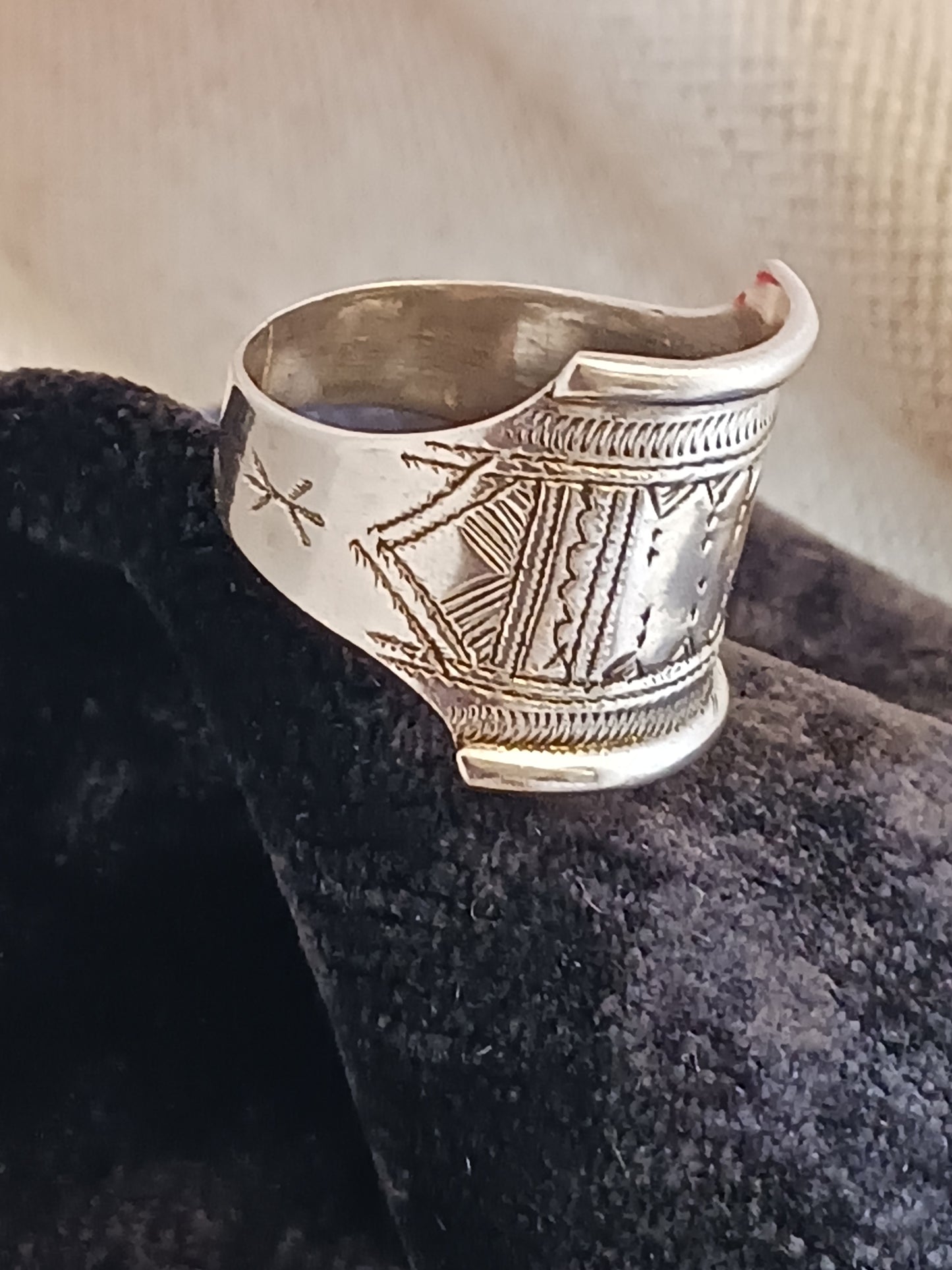 Bague touareg en argent massif